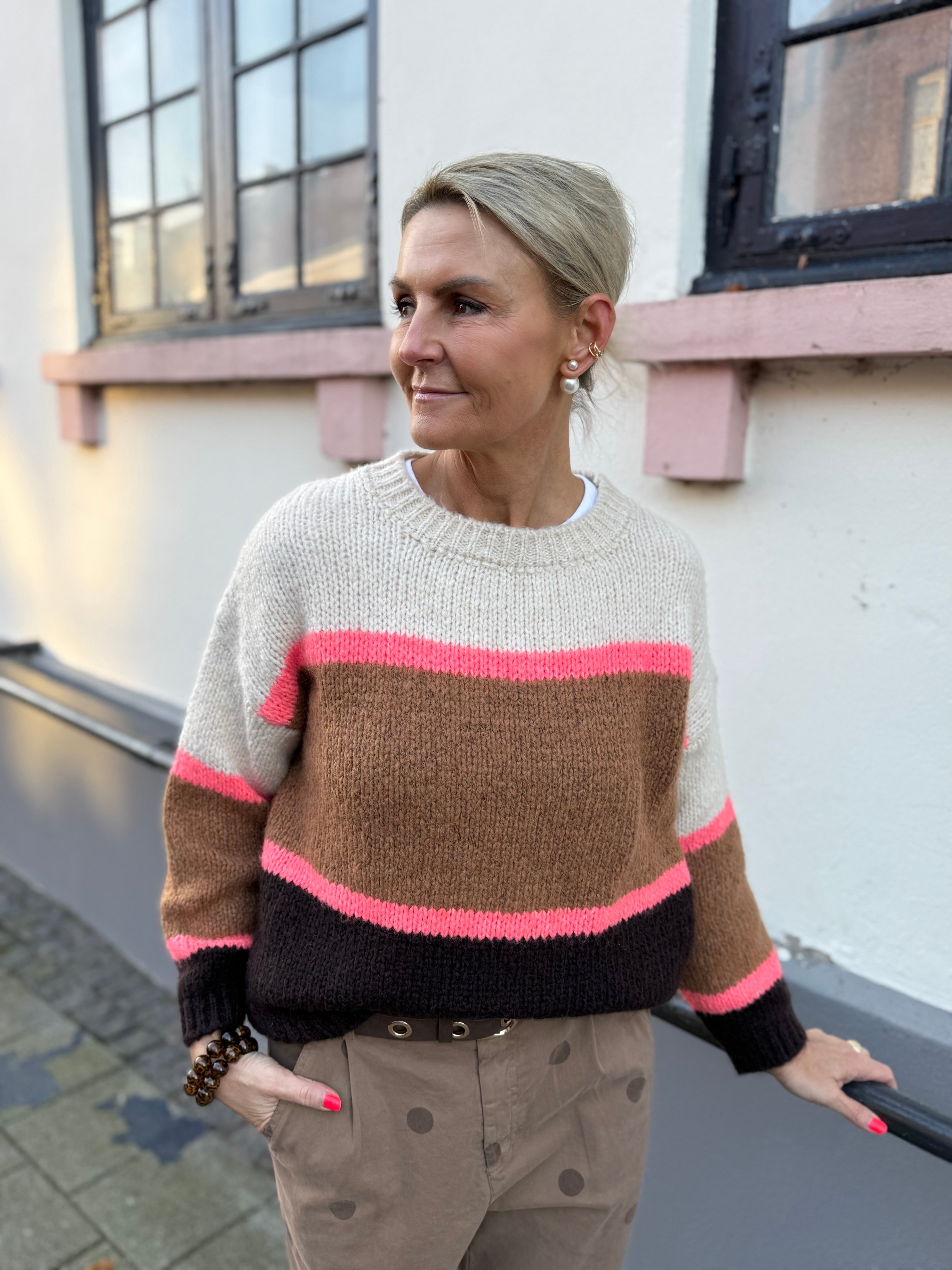 HILDUR knit jumper - Camel