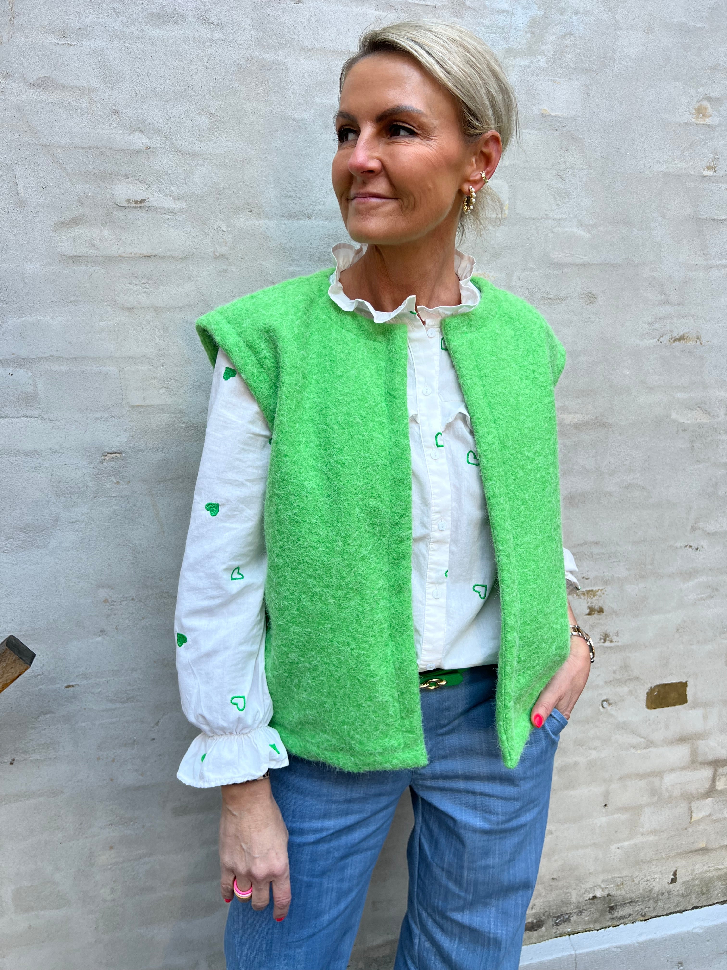 Cecilia vest green