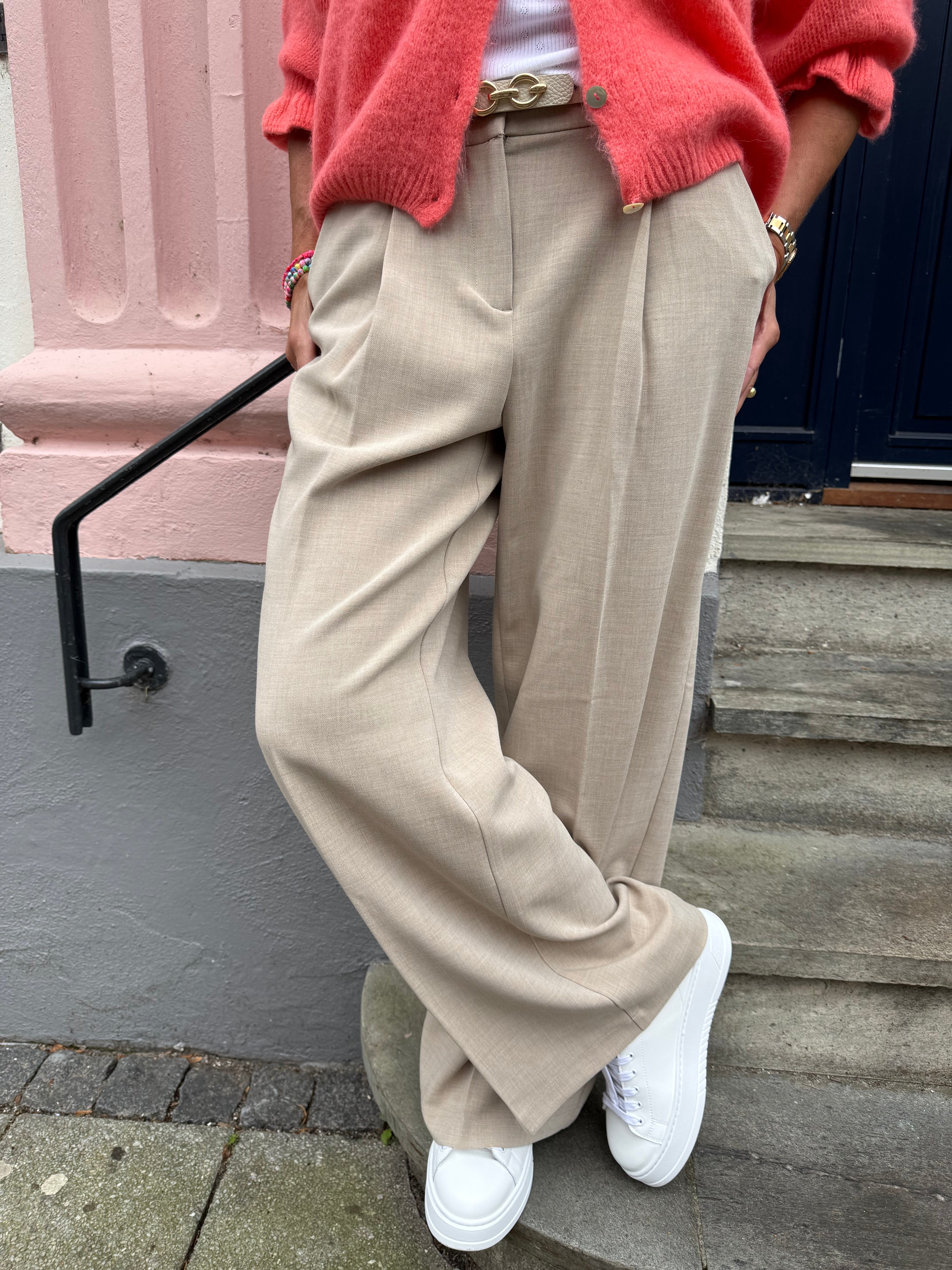 Ivy wide pant tannin melange