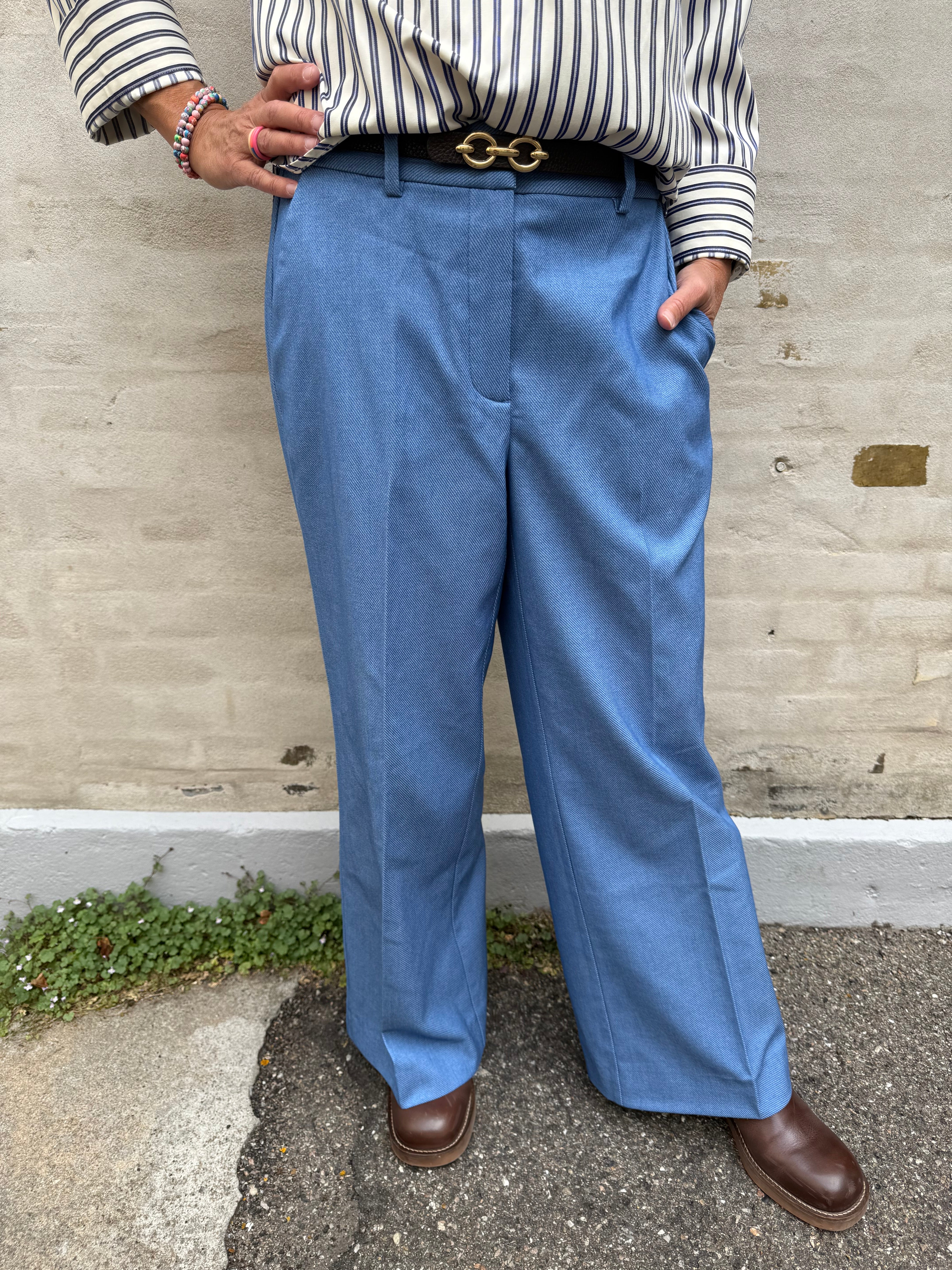 Tobber Denim Wide Pant - Blue