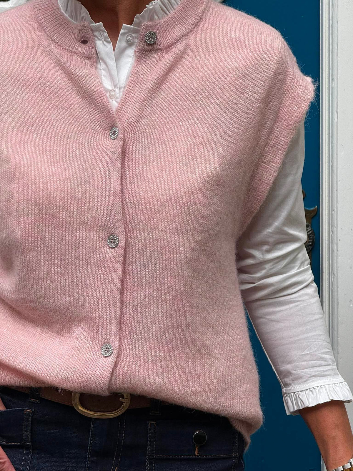 FQDIDO VEST - Pale Mauve Melange