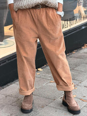 Paola Corduroy Pants - Biscuit