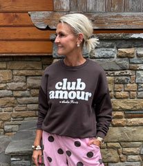 Club Amour Sweat - Moro/White
