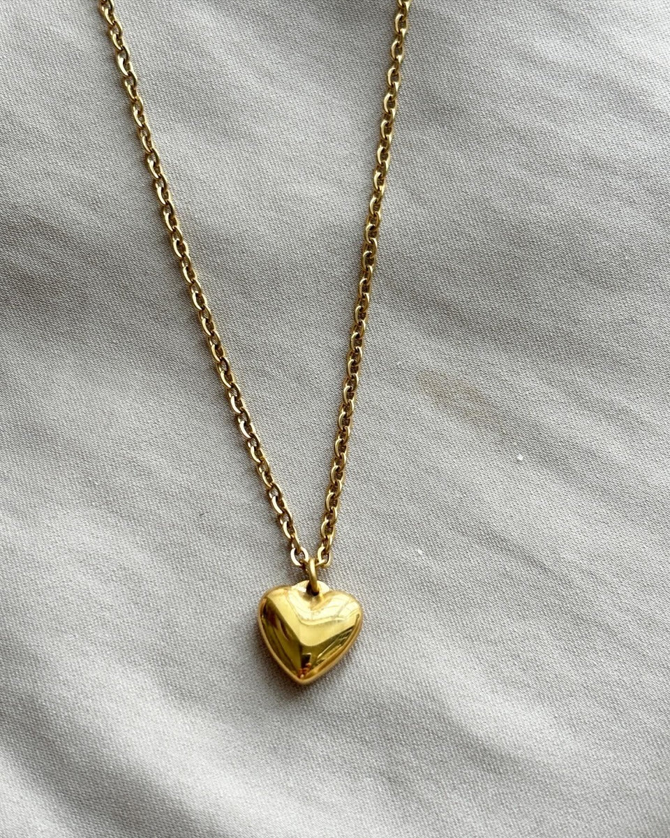 Love long heart necklace