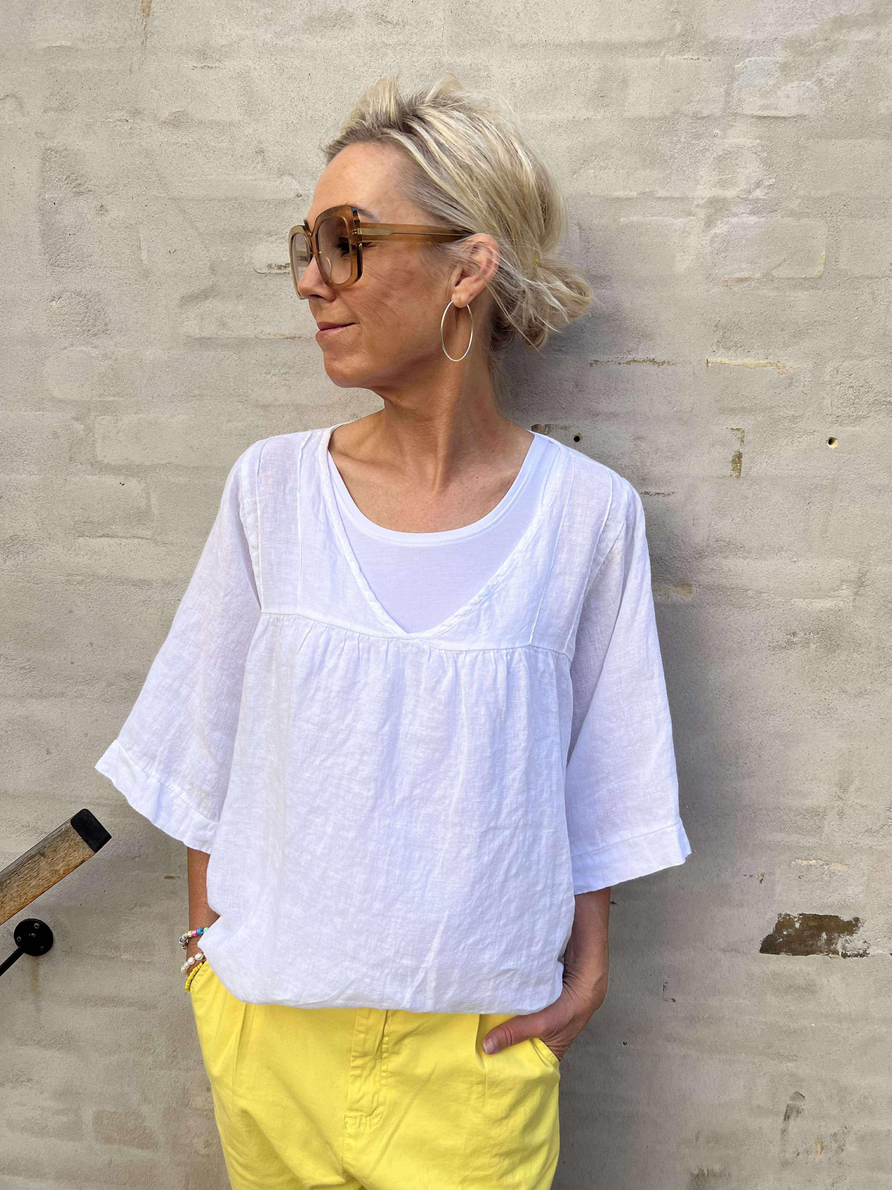 Violo T-shirt - Bianco
