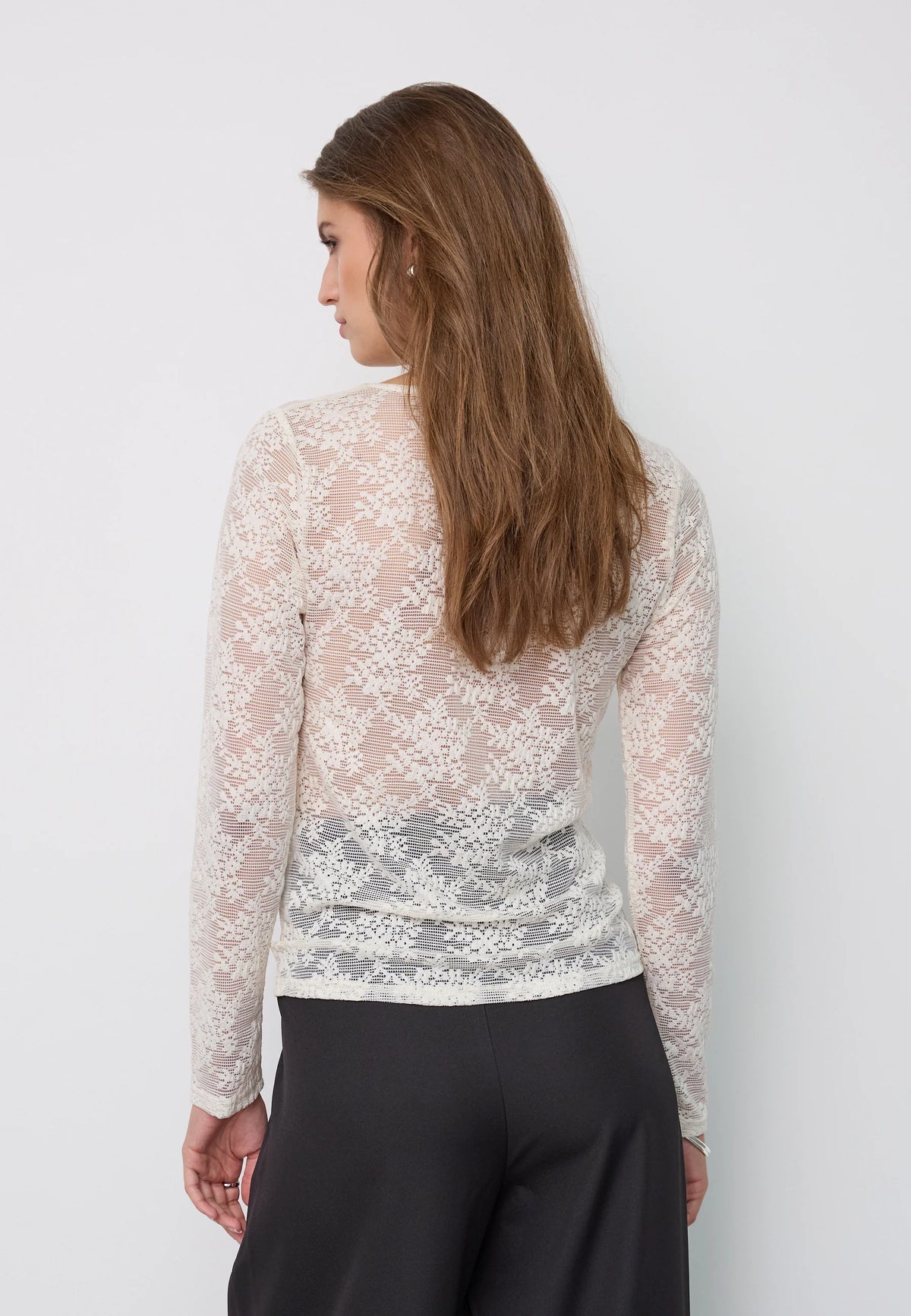 BirtaCC O-neck Blouse - Off White
