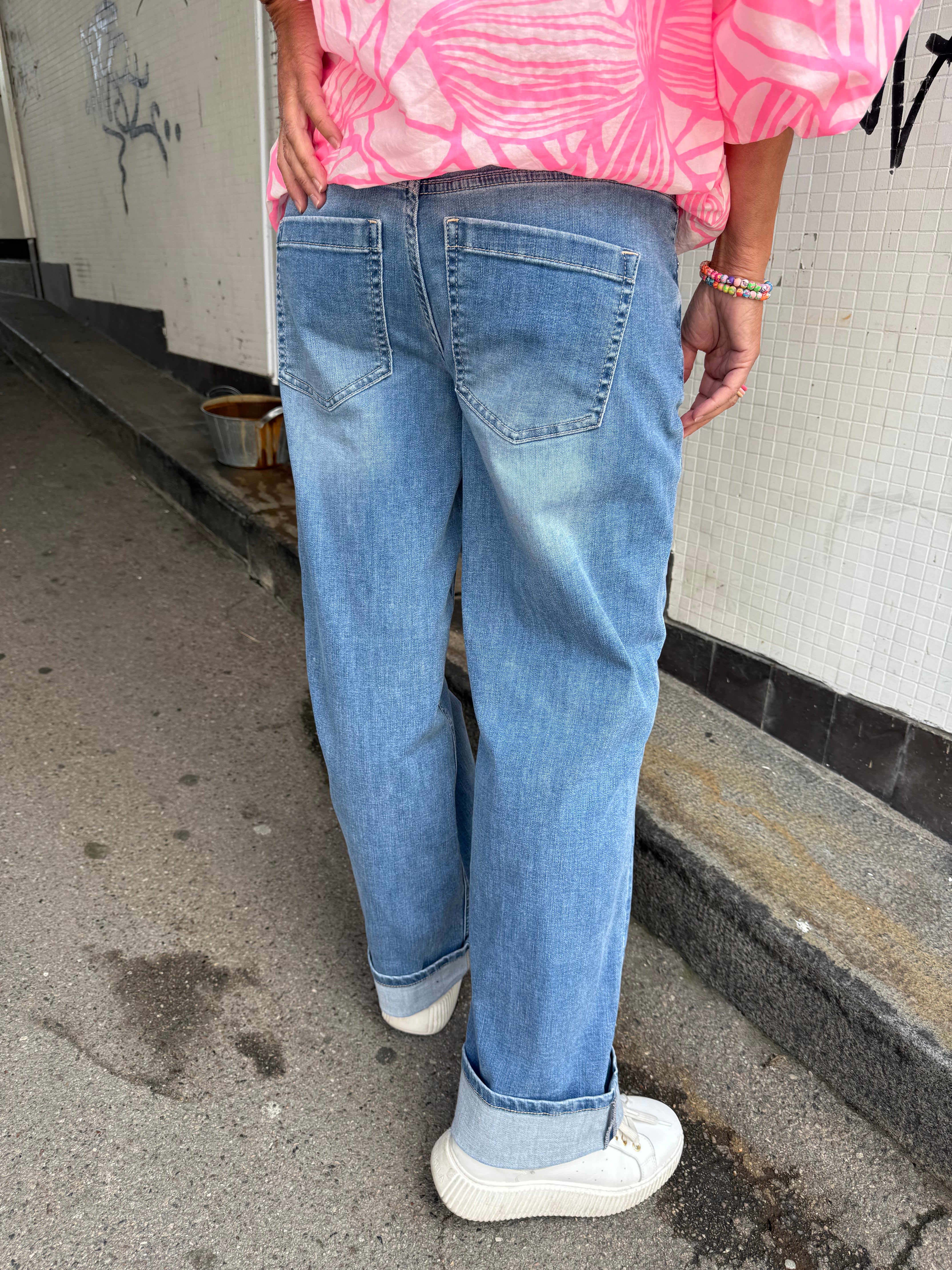 Denim Straight Leg - Blå