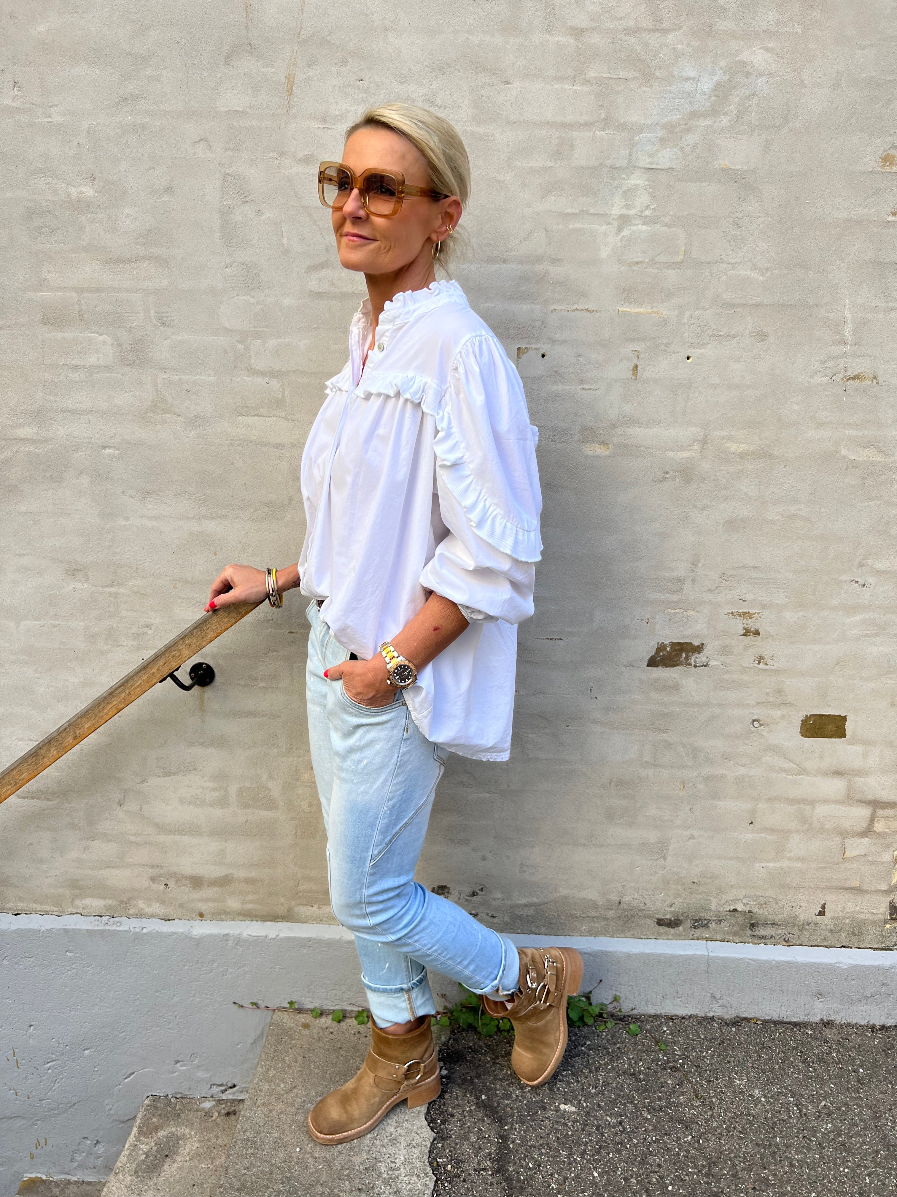 Nora shirt white