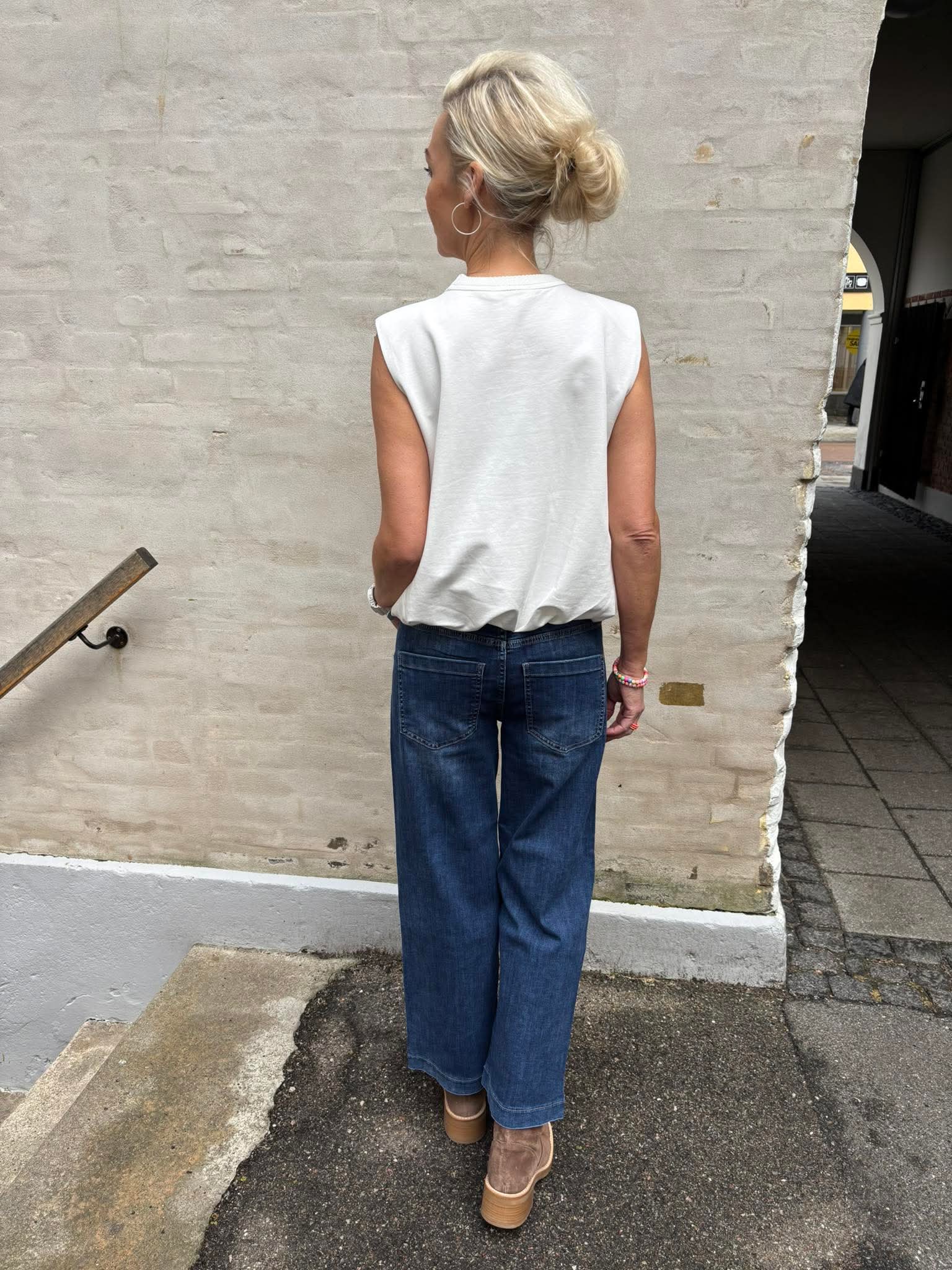 Emee Wide Leg - Mörkblå tvätt