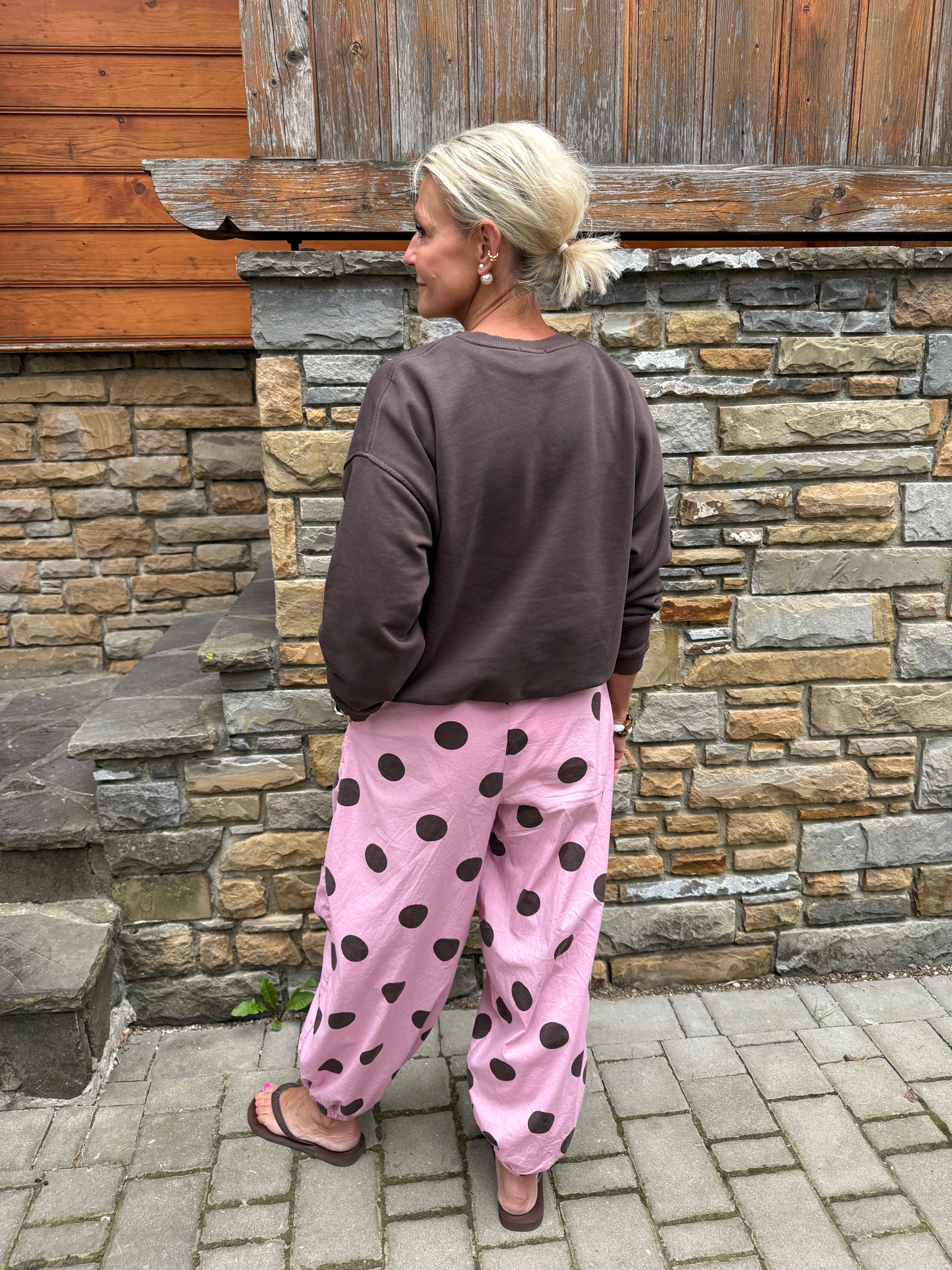 ALLY balloon pant - Rose Dot