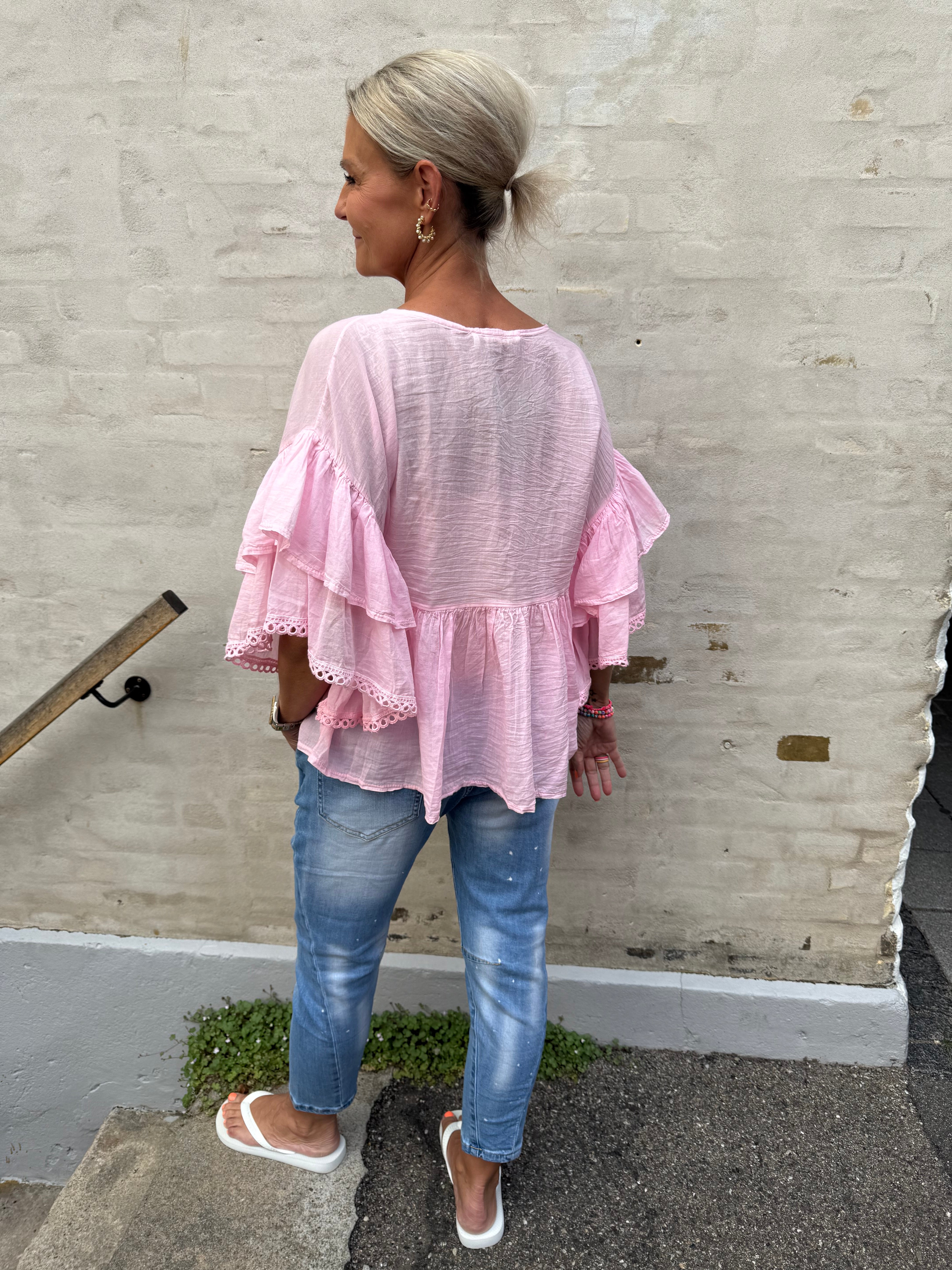 Rosita Skjorte bluse - Pink
