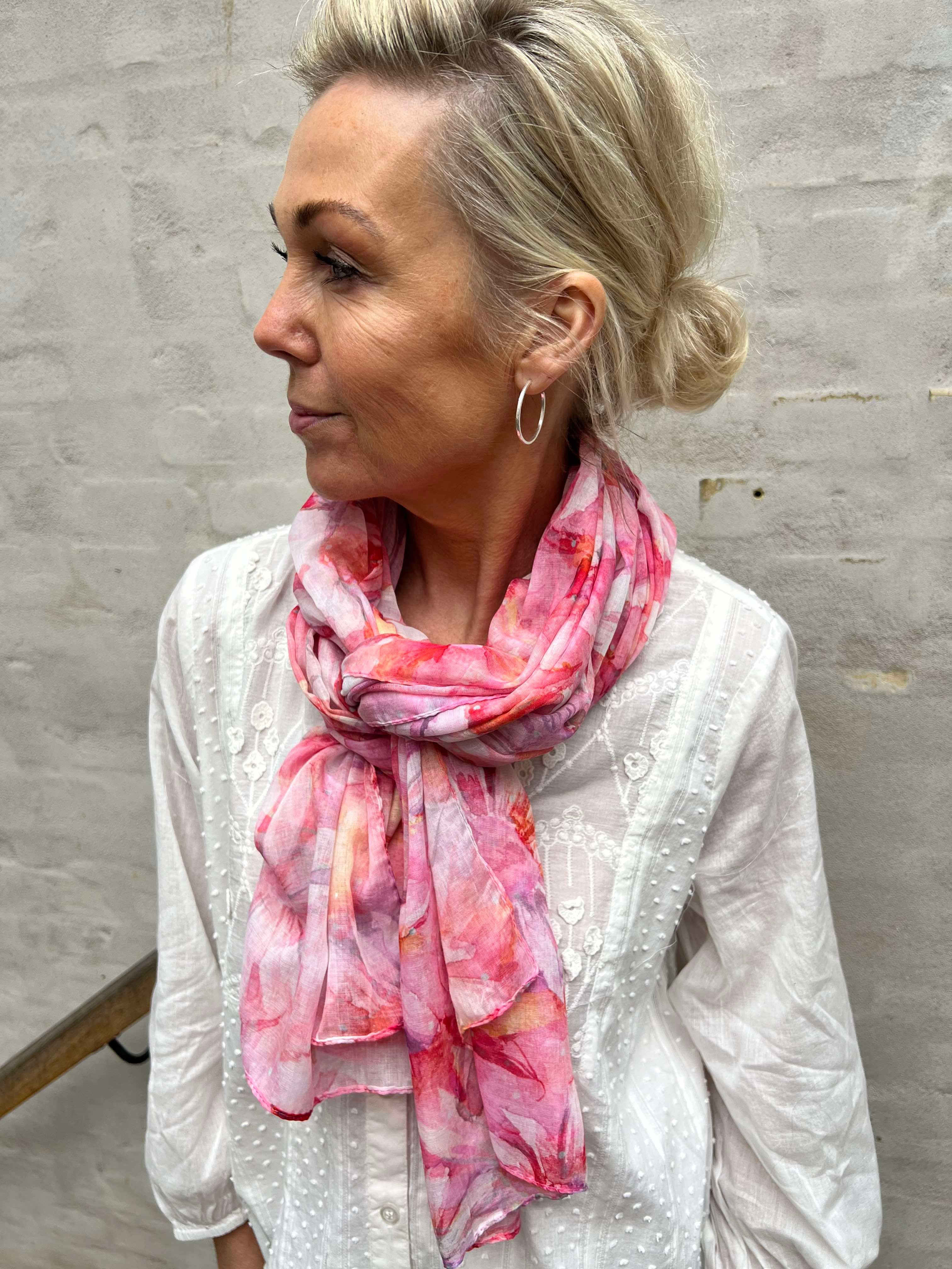 Daisy scarf pink