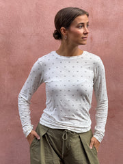 HTD tee l/s Cashmere Blend - White