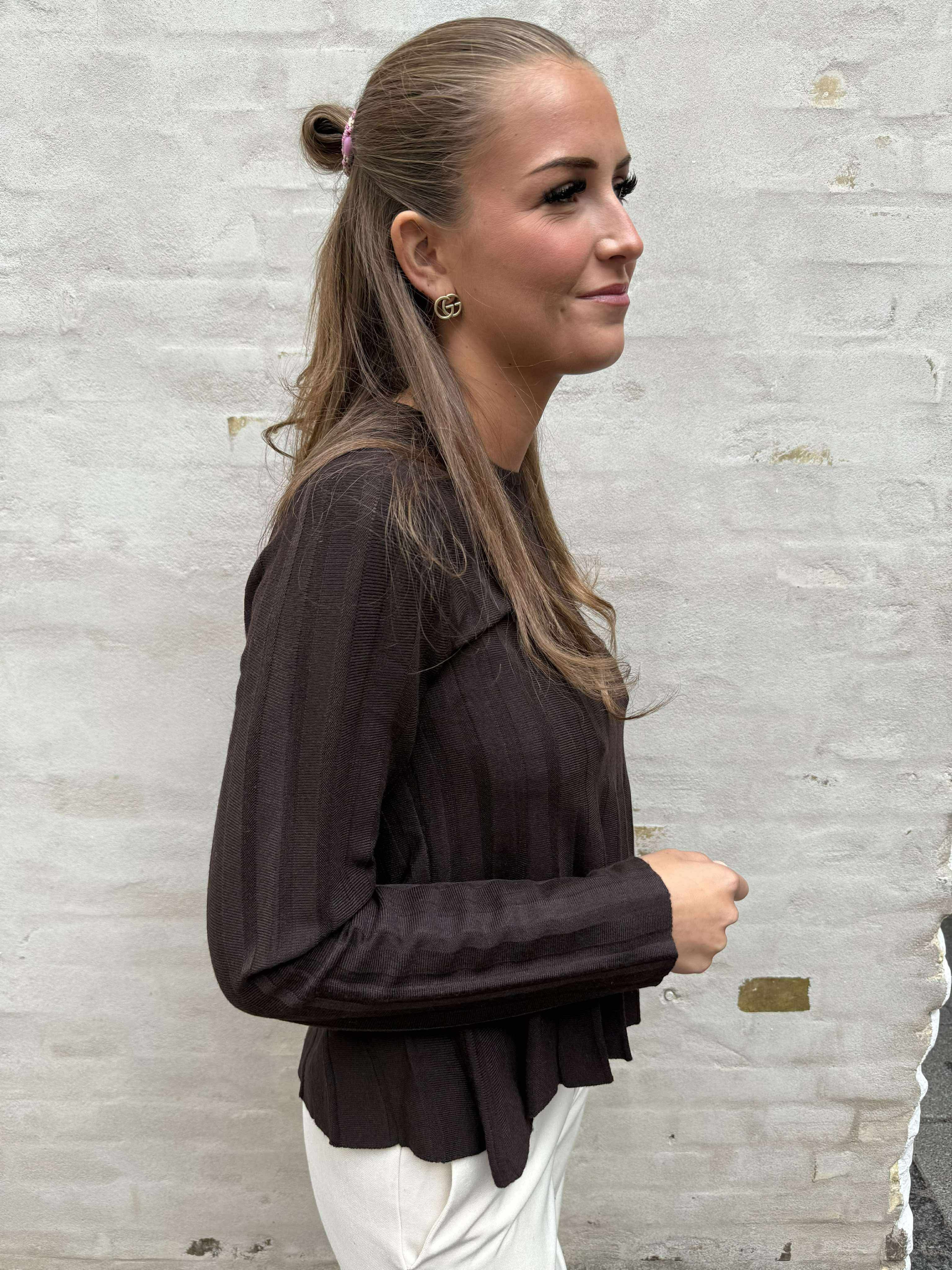 LANA O-NECK PULLOVER - Chokolate Torte