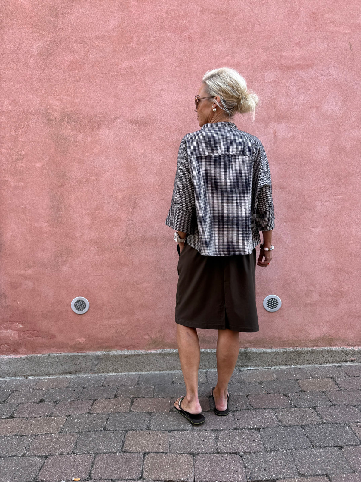 BEATE short skirt - Mocca