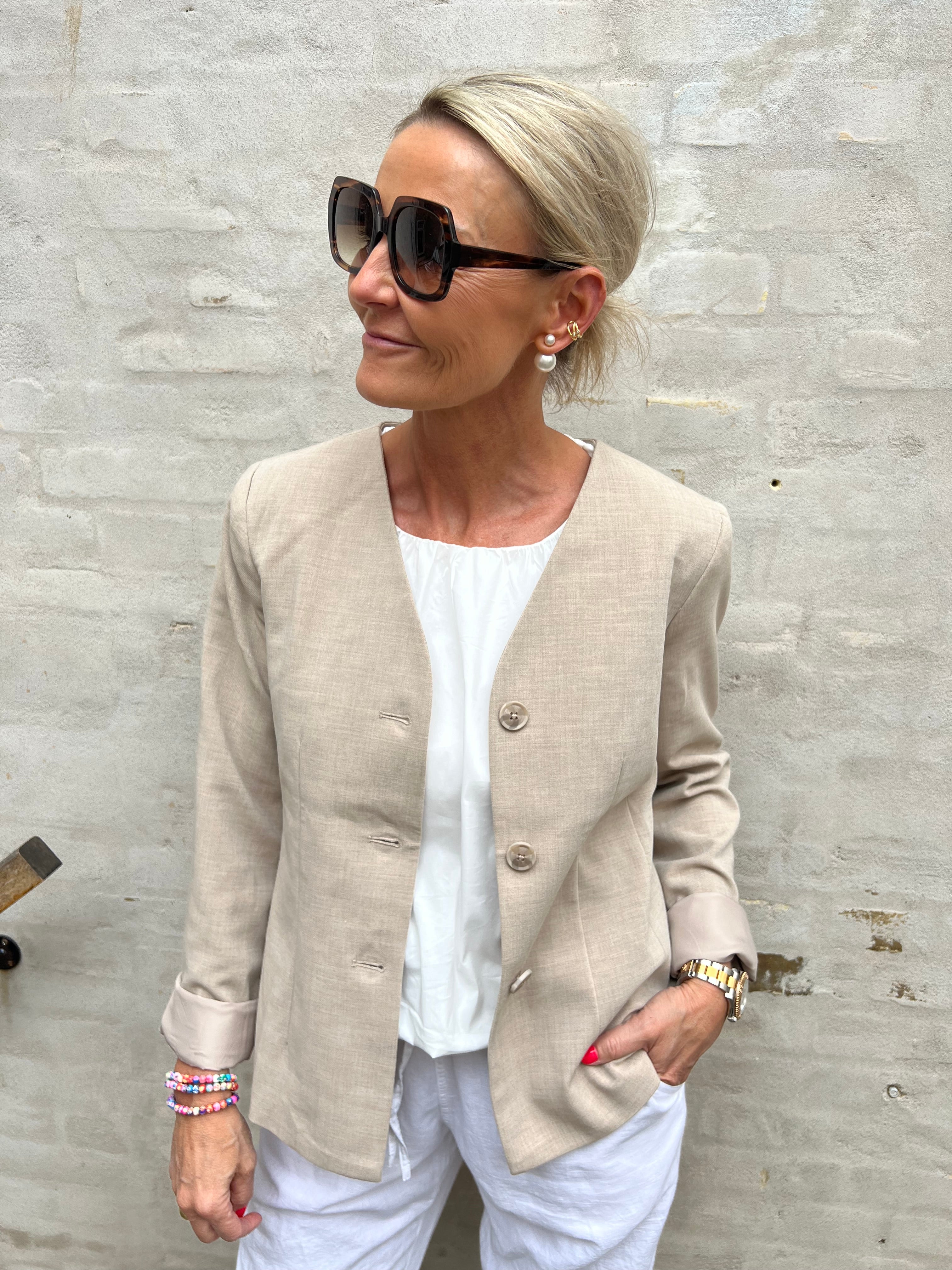Meghan Blazer Tannin/Melange