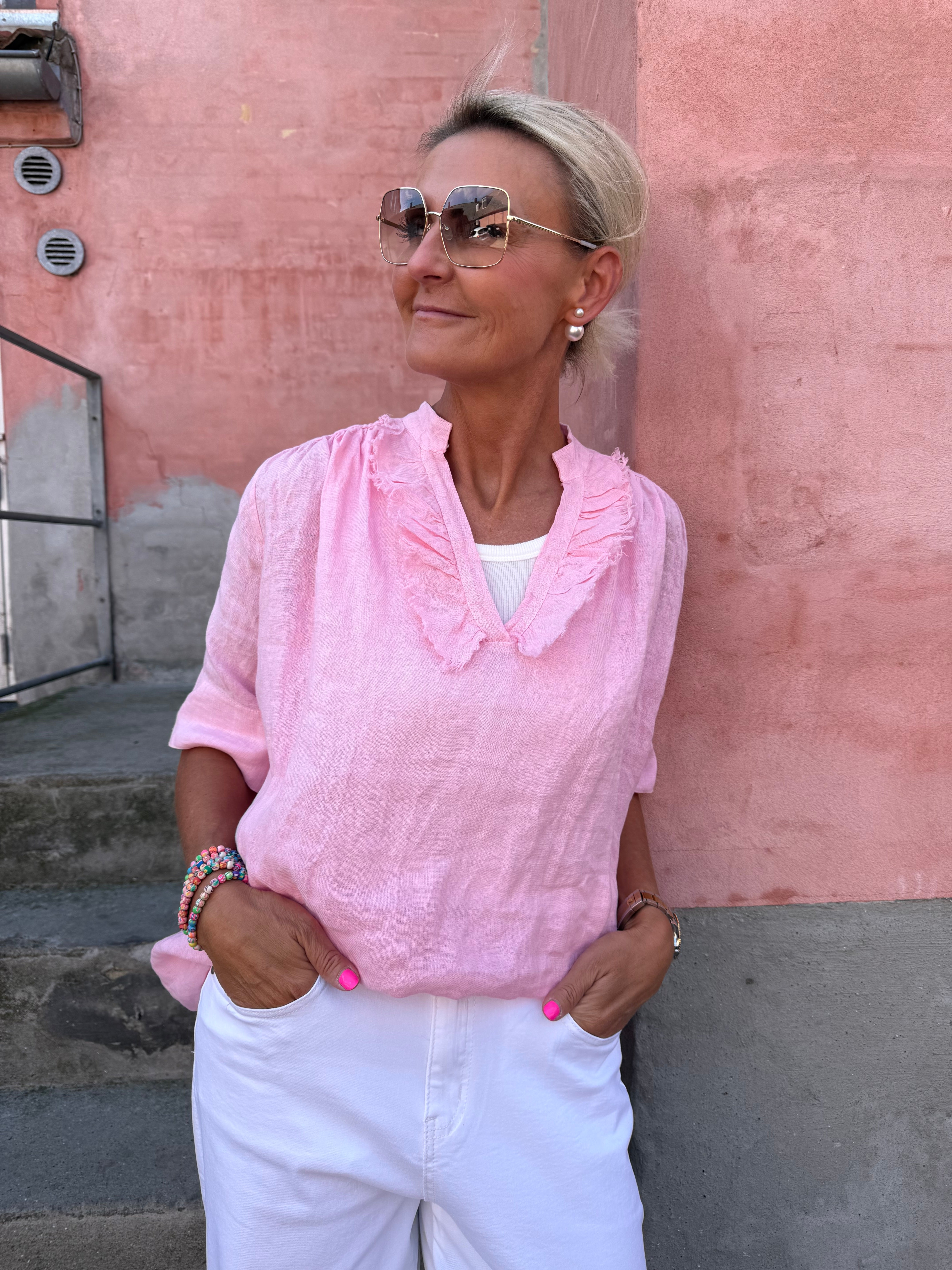 Lino Blouse - Confetto