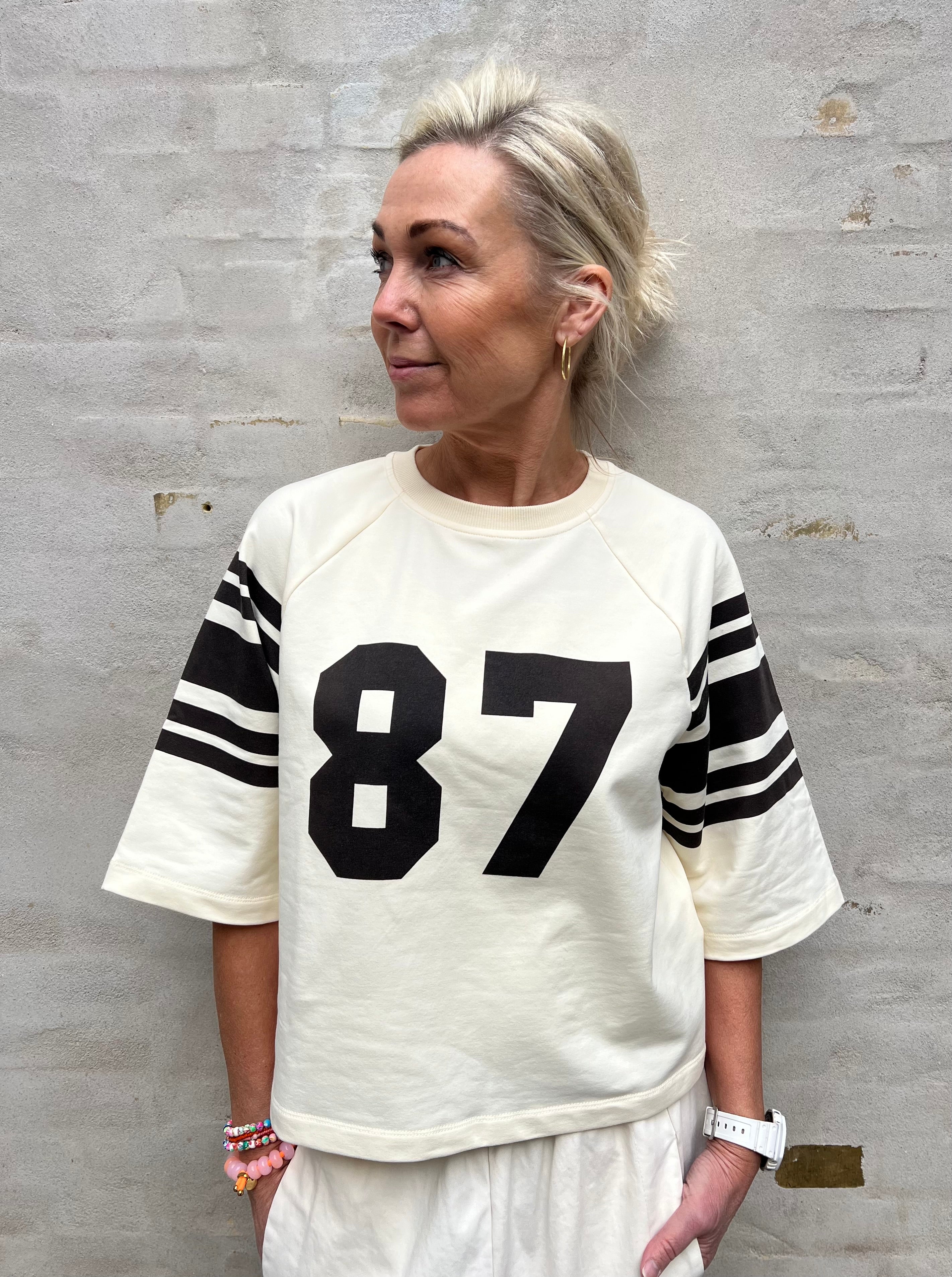 ElyCC 87 Tee Sweat - Bone/Brown