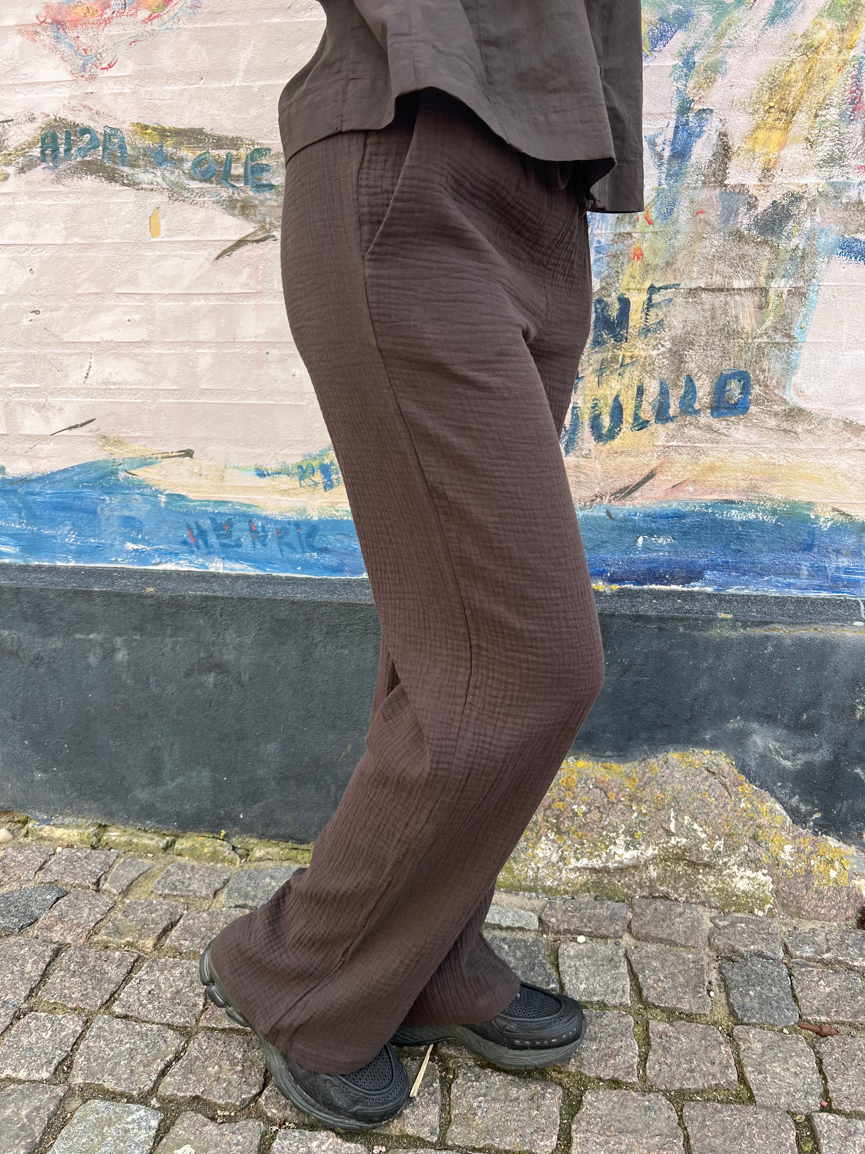 THEIS LIFE WIDE PANT - Chocolate Torte