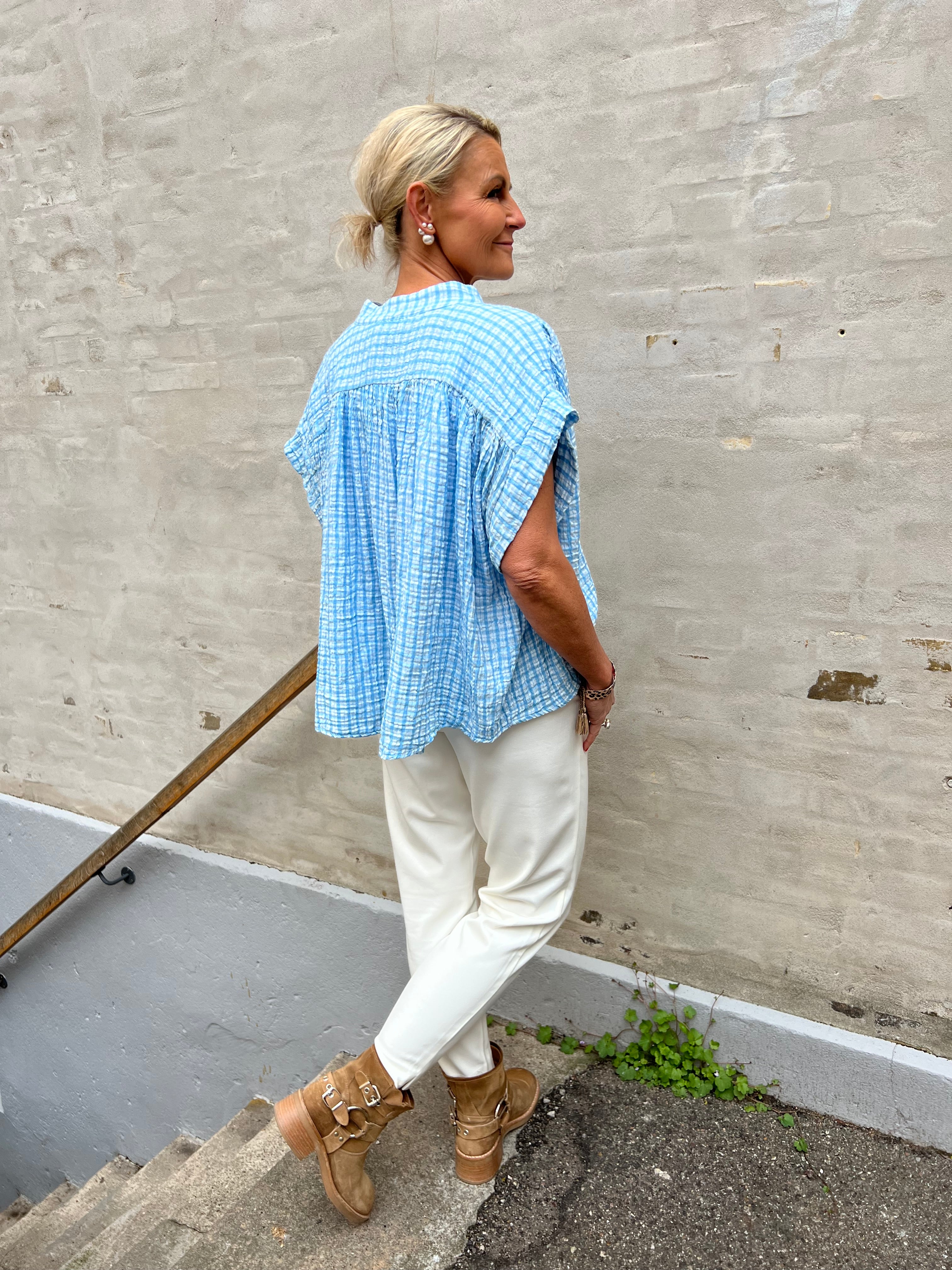 Roma blouse blue