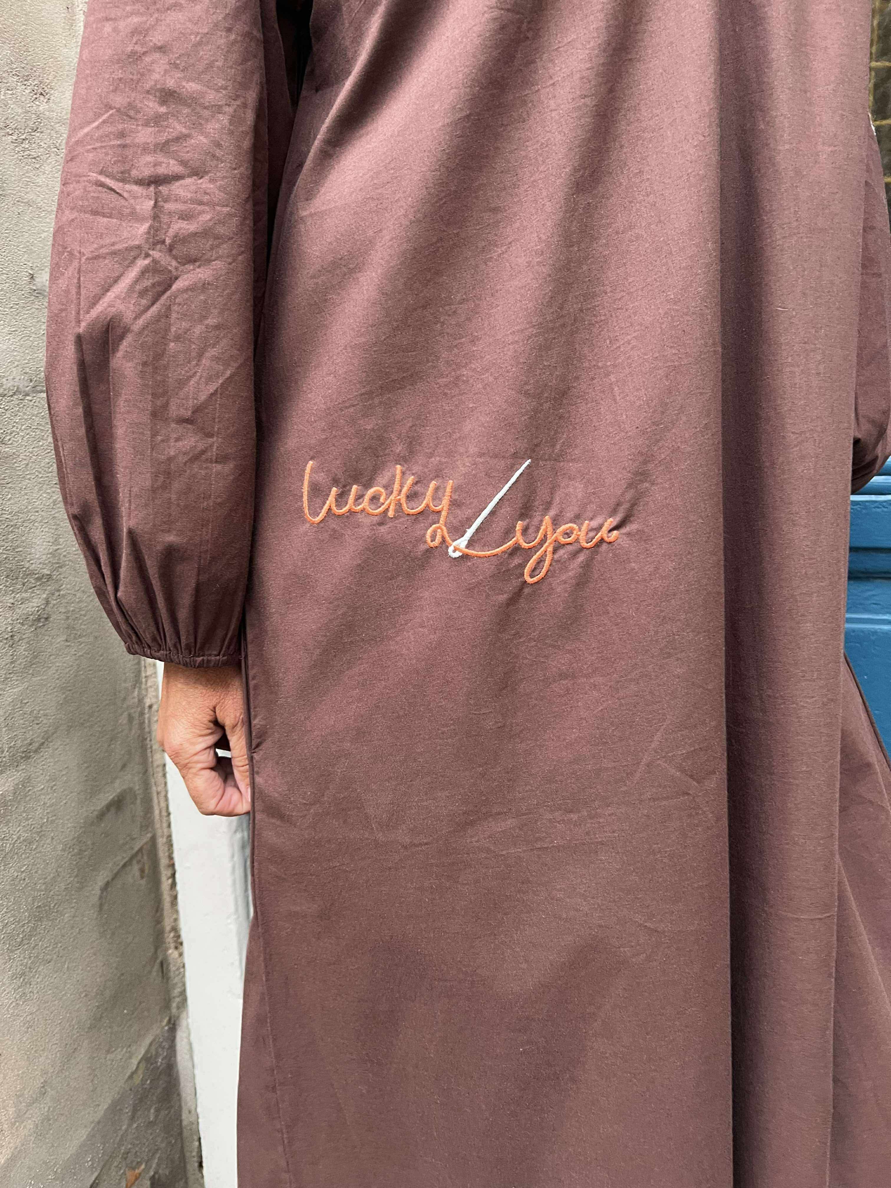 The good luck dress - Chocolate brown