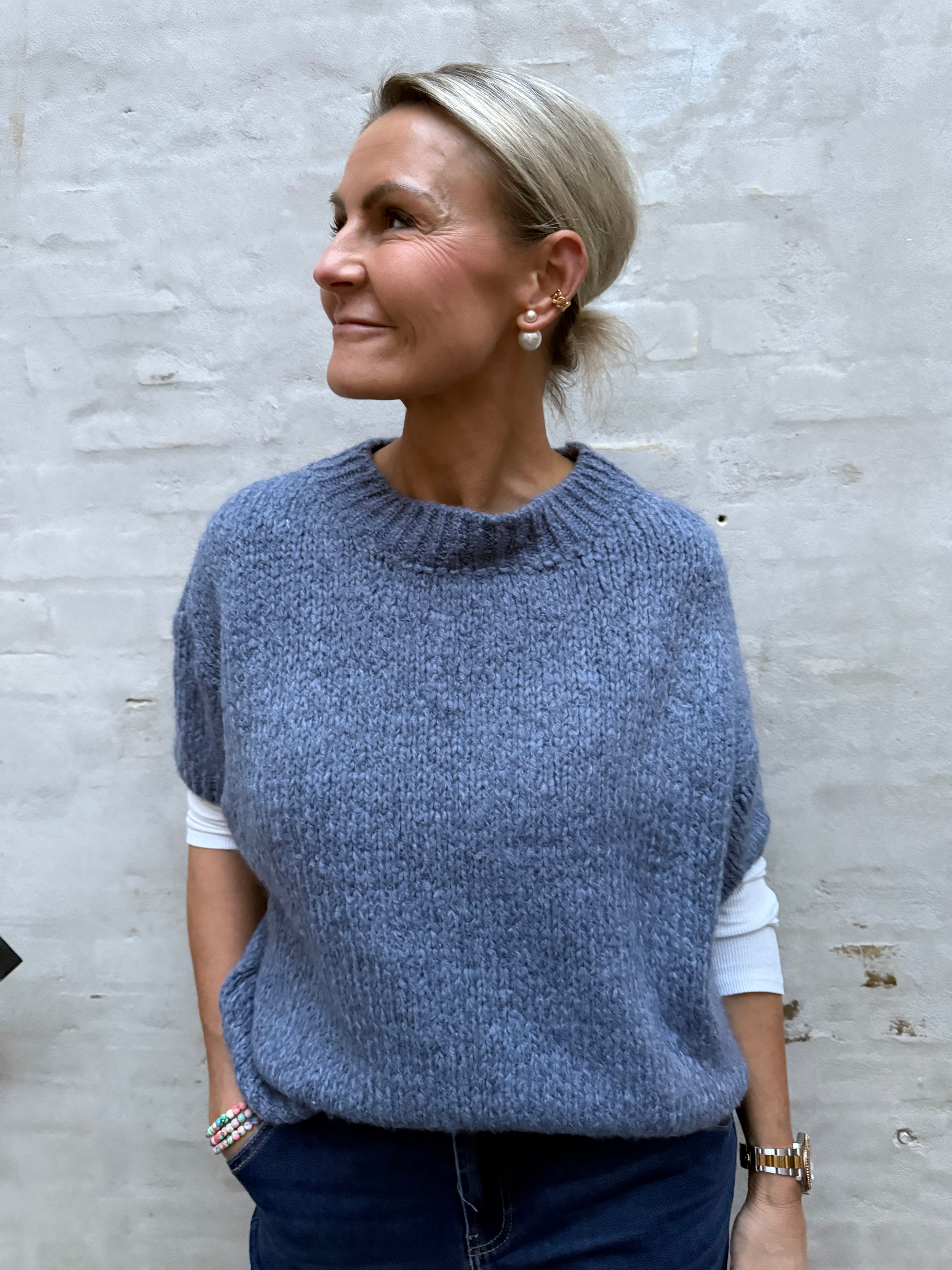 Violetta Knit - Jeans blue