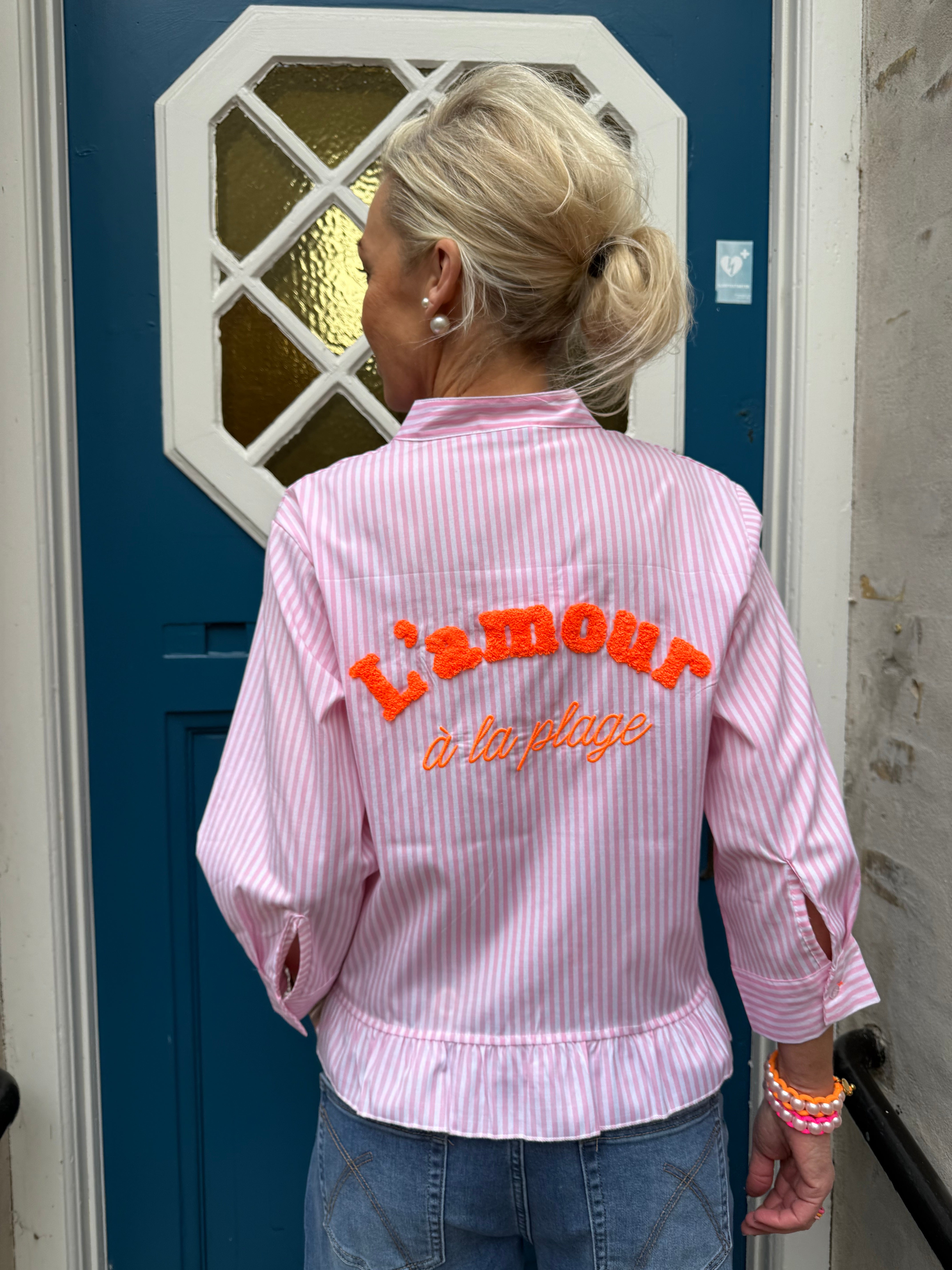 L´amour Shirt - Pink Stripe