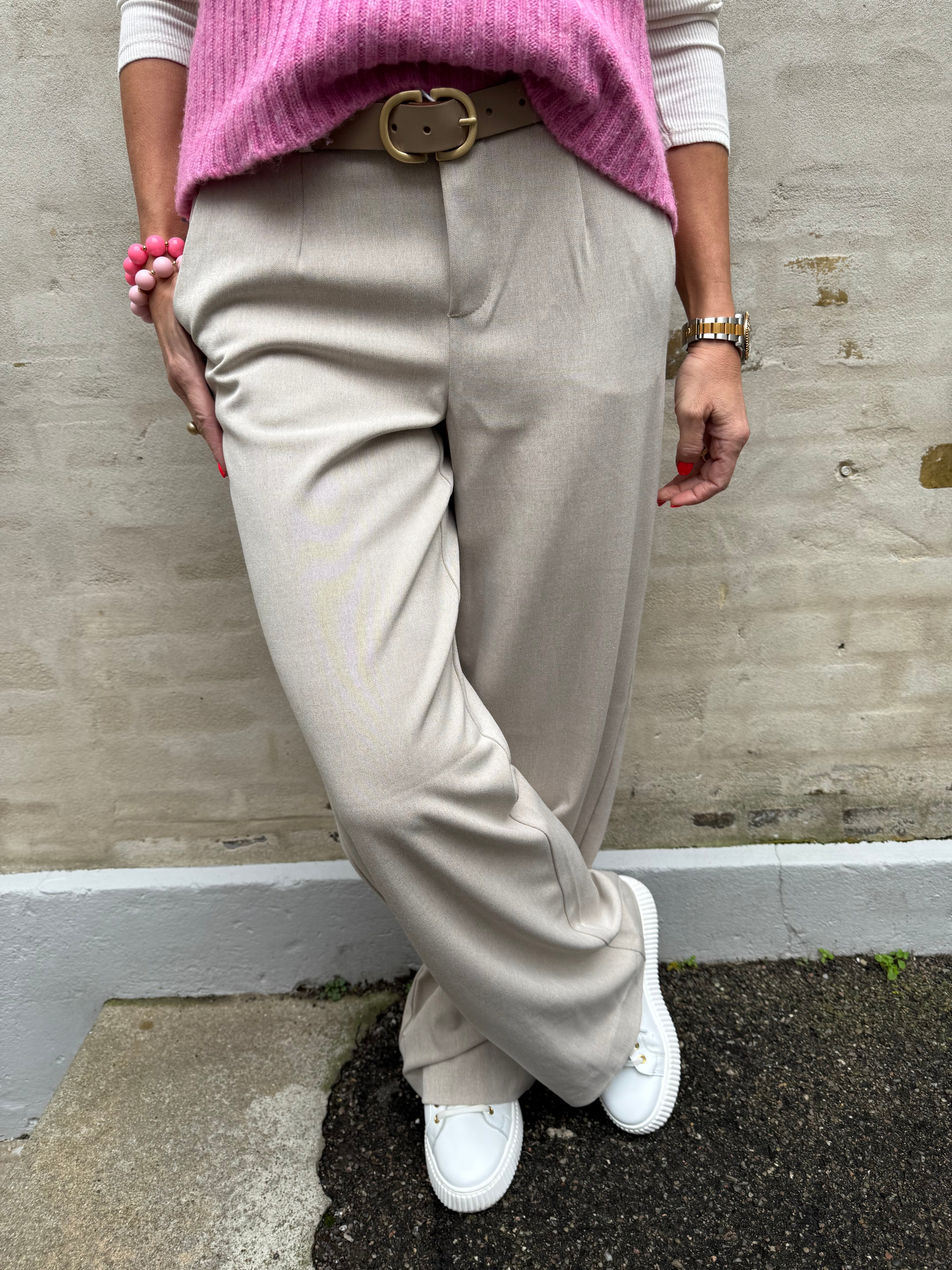 Lisa WIDE pant - Humus Melange