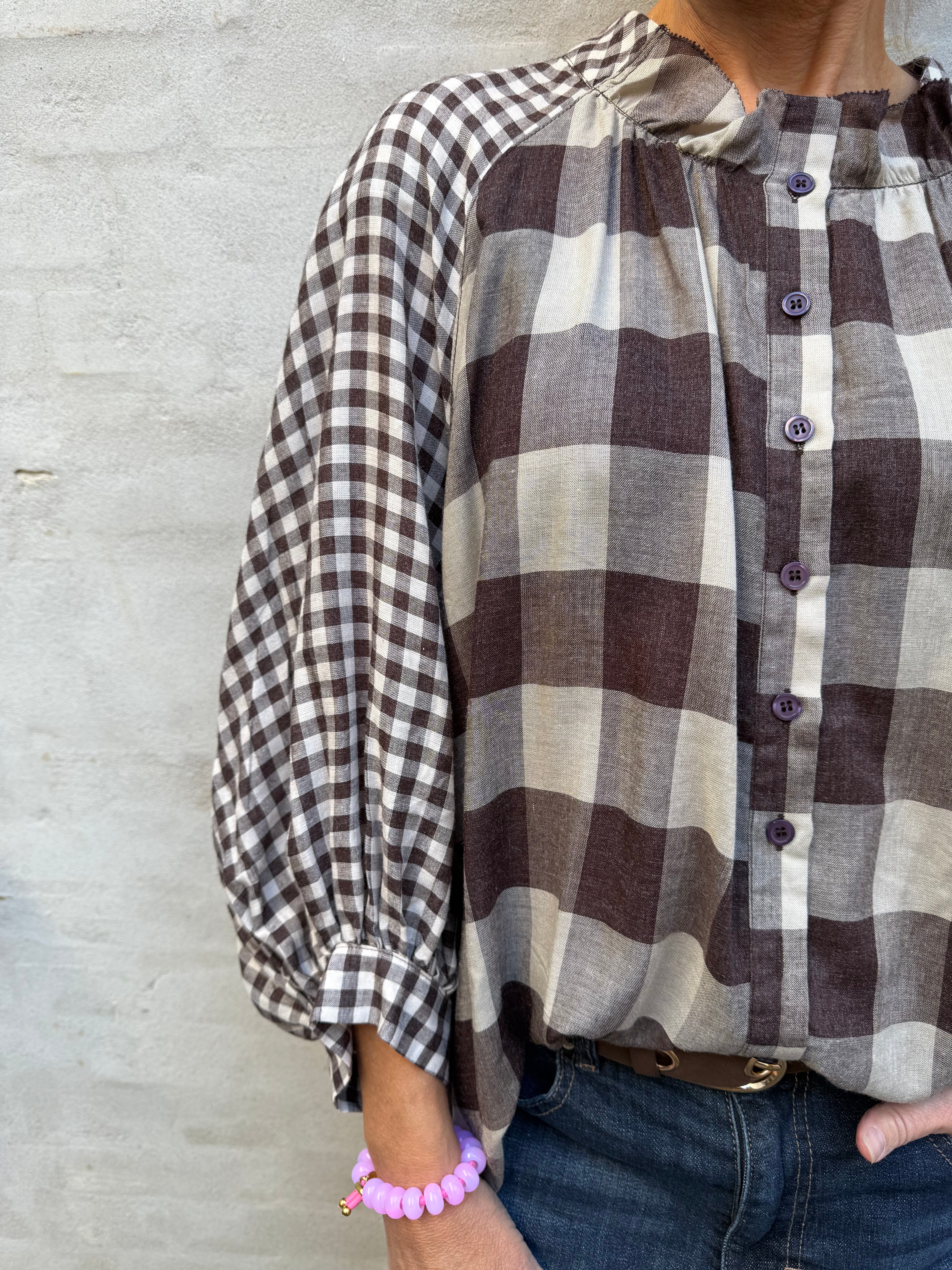Camica Shirt - Brown Check