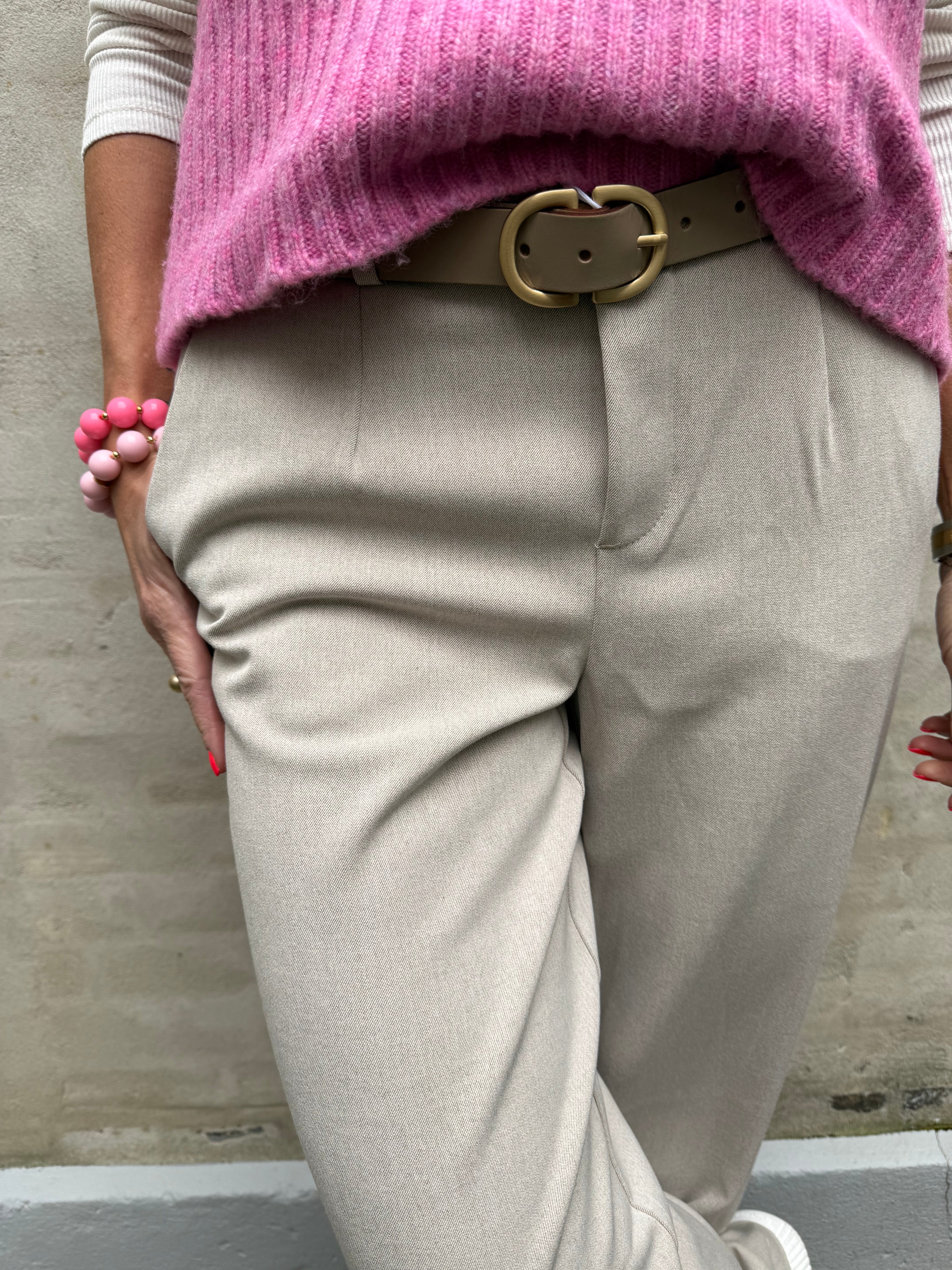 Lisa WIDE pant - Humus Melange