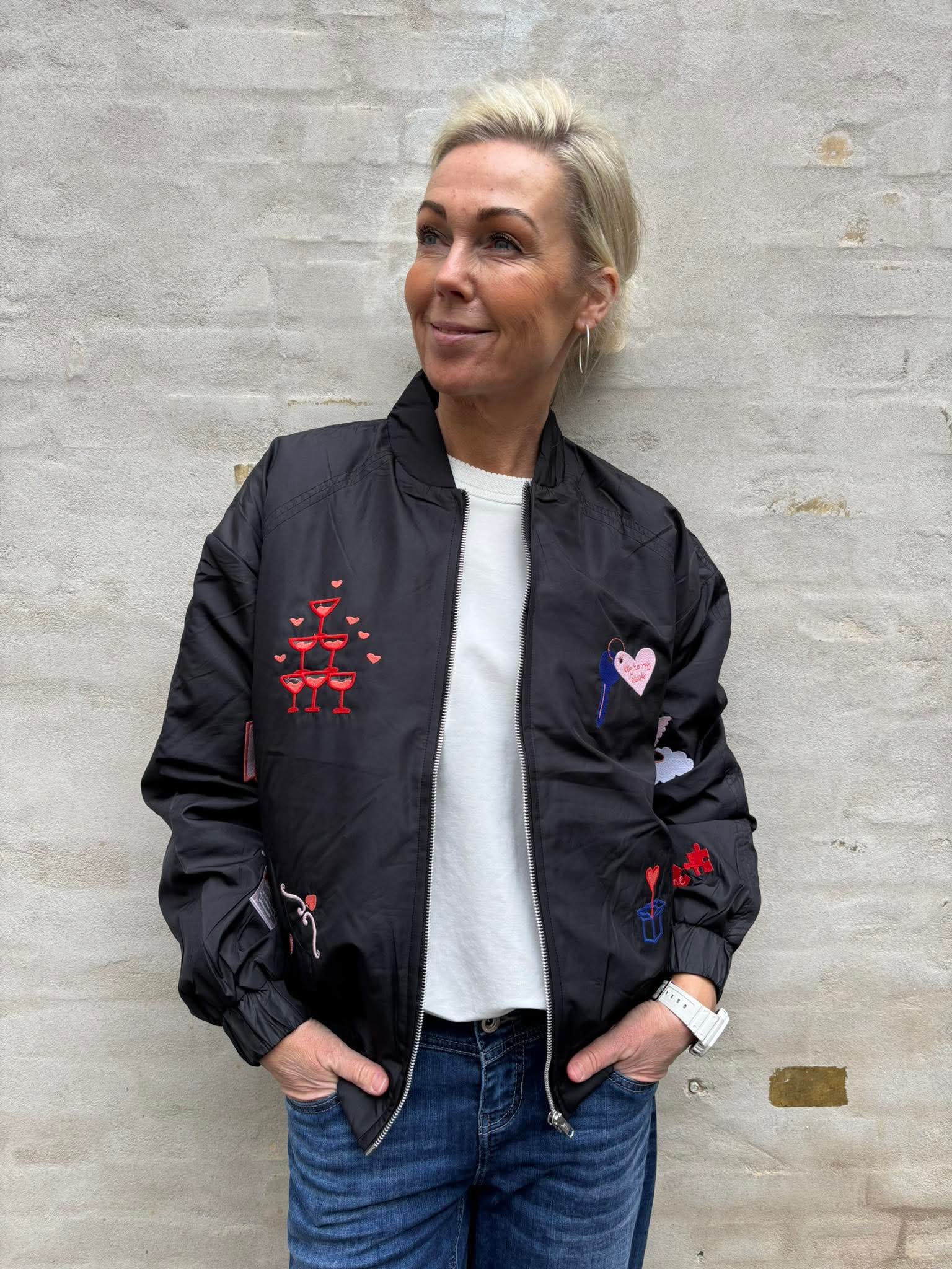 Mi Amore Bomber jacket - Black