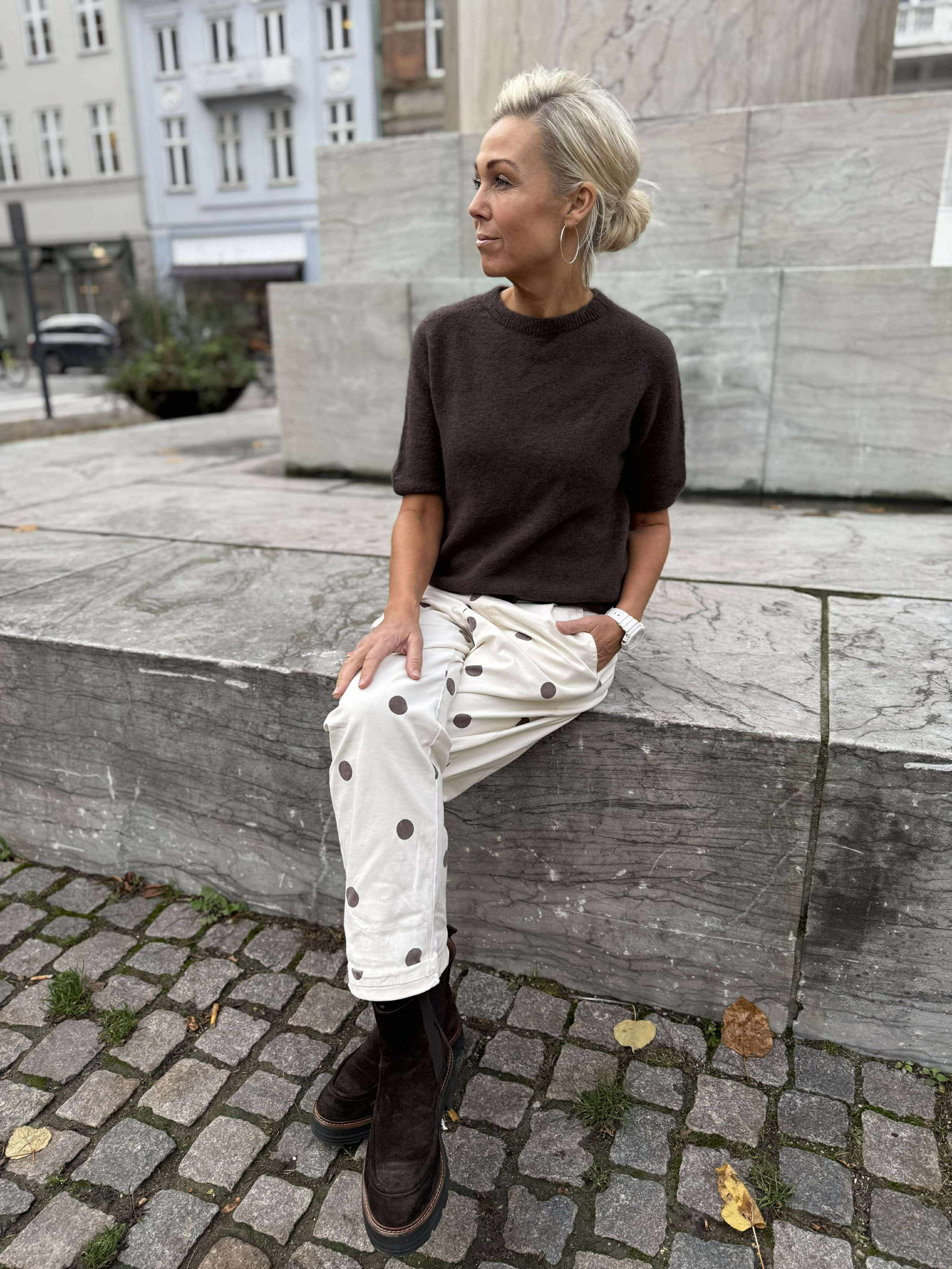 Dot Pants - Off White Dot