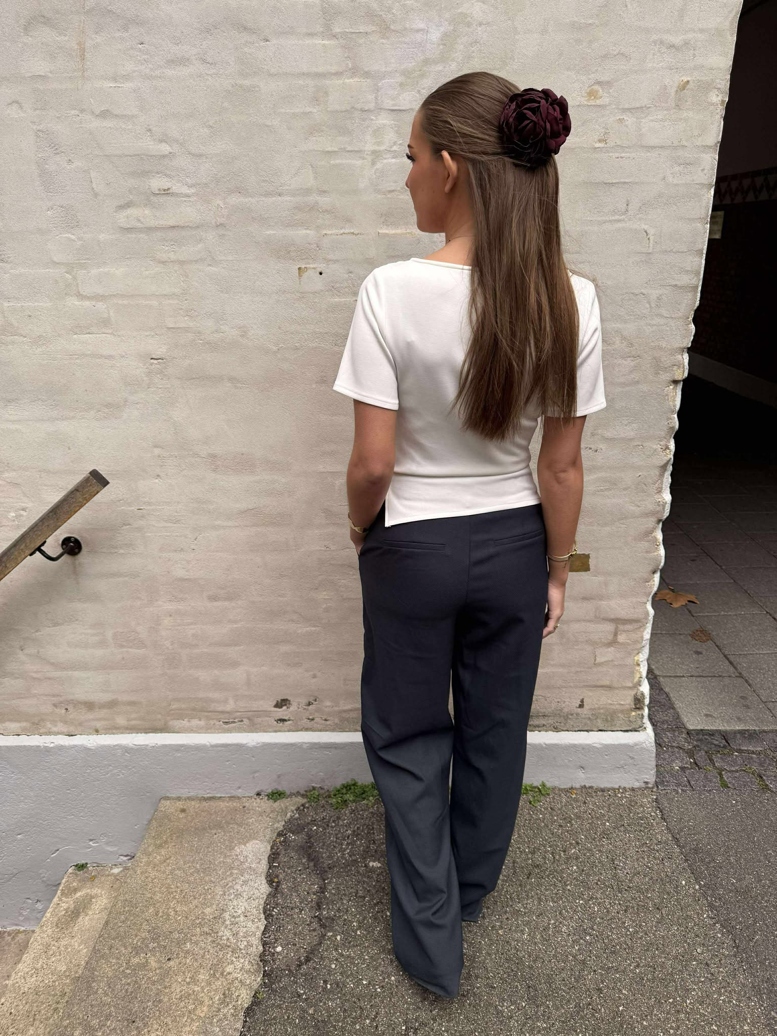 Emmett Melange Pants - Navy