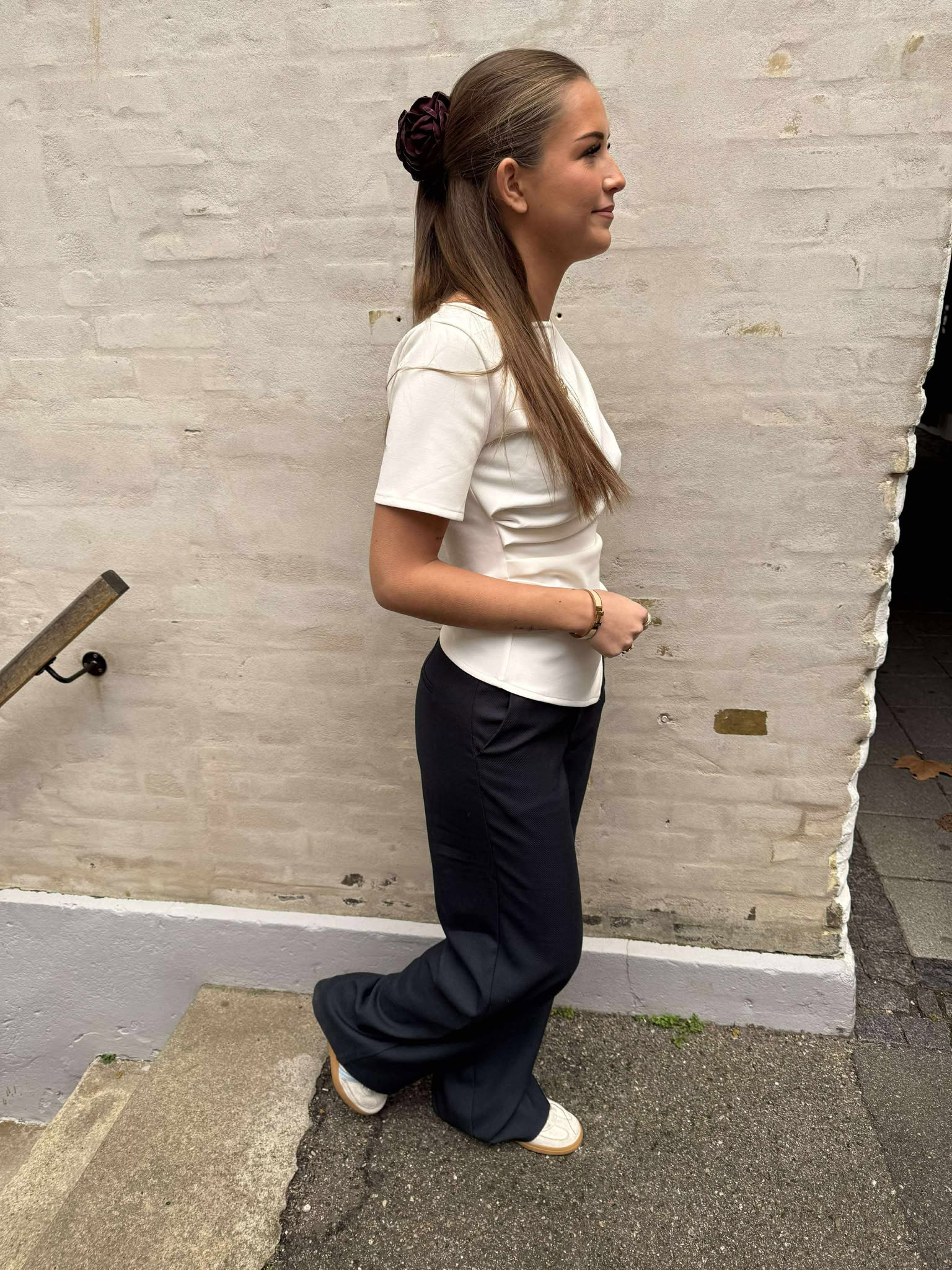 Emmett Melange Pants - Navy