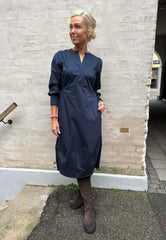 Antoinett 3/4 sleeve dress - Blue Iris