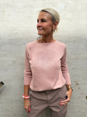 Basic Rounded Sweater - Faded Rose