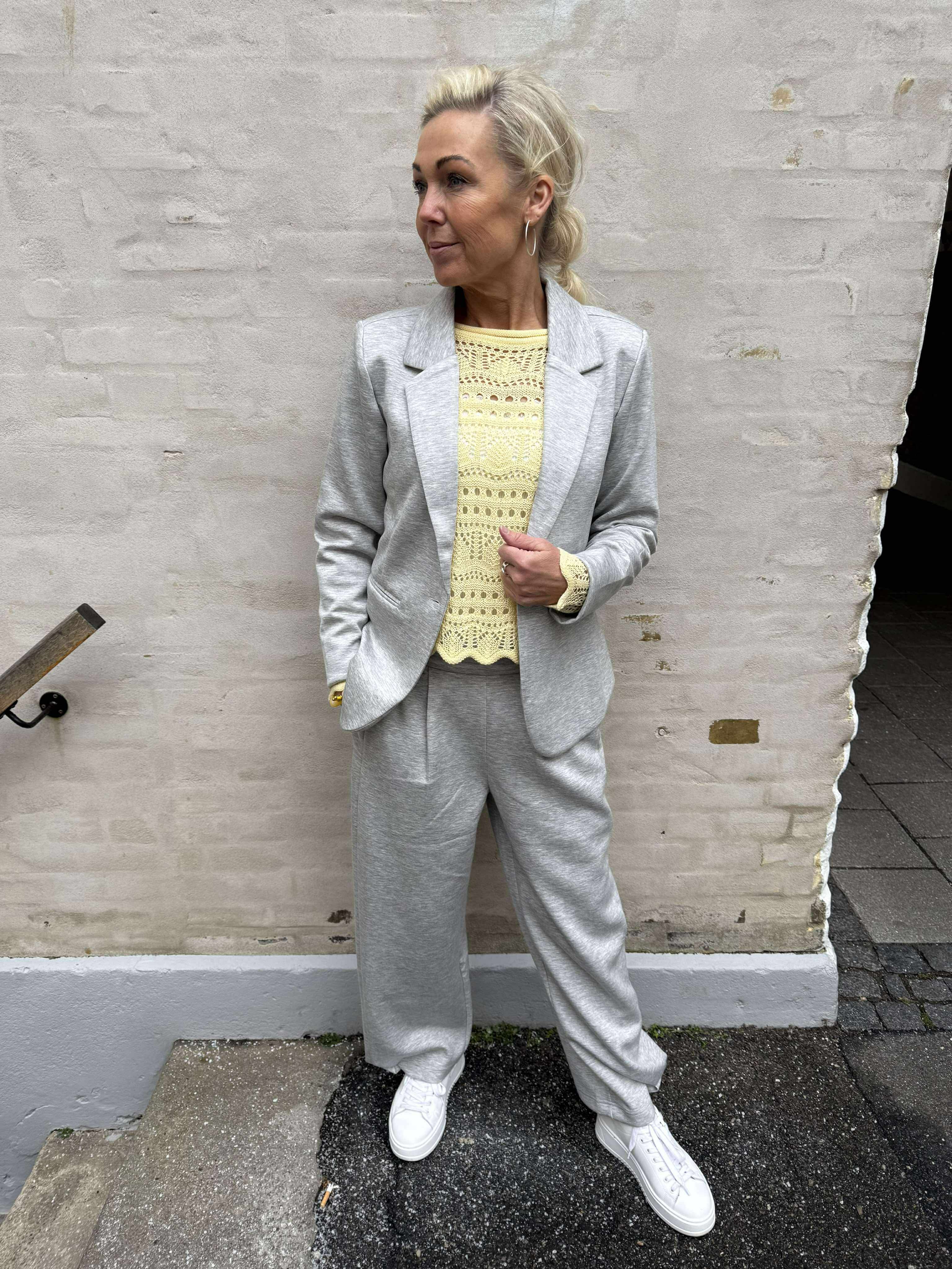 Buka Blazer - Light grey melange