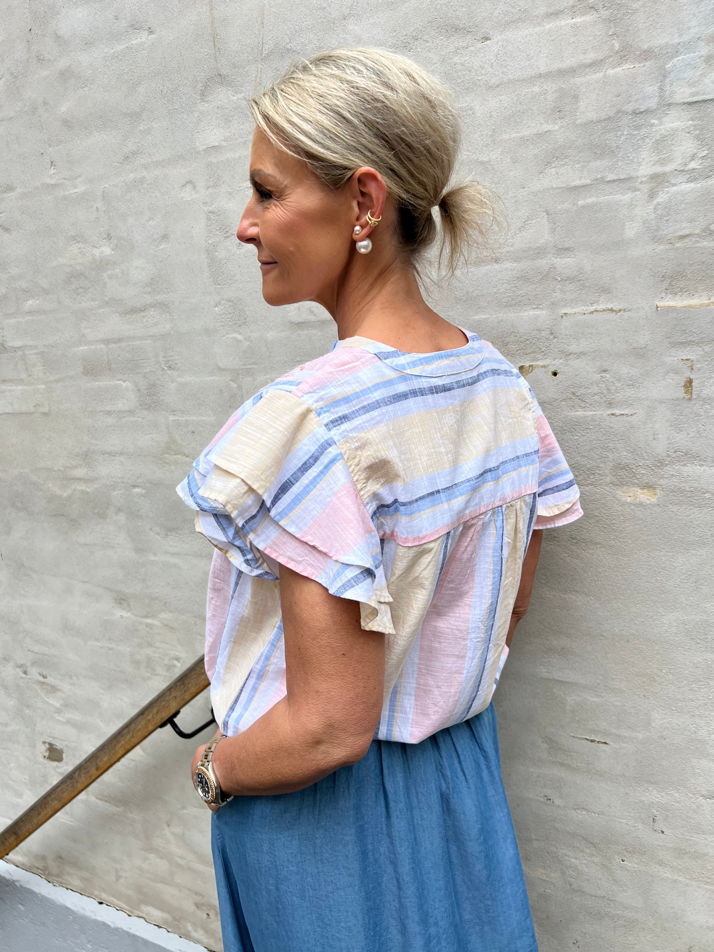 Christel Top - Yellow Stripe