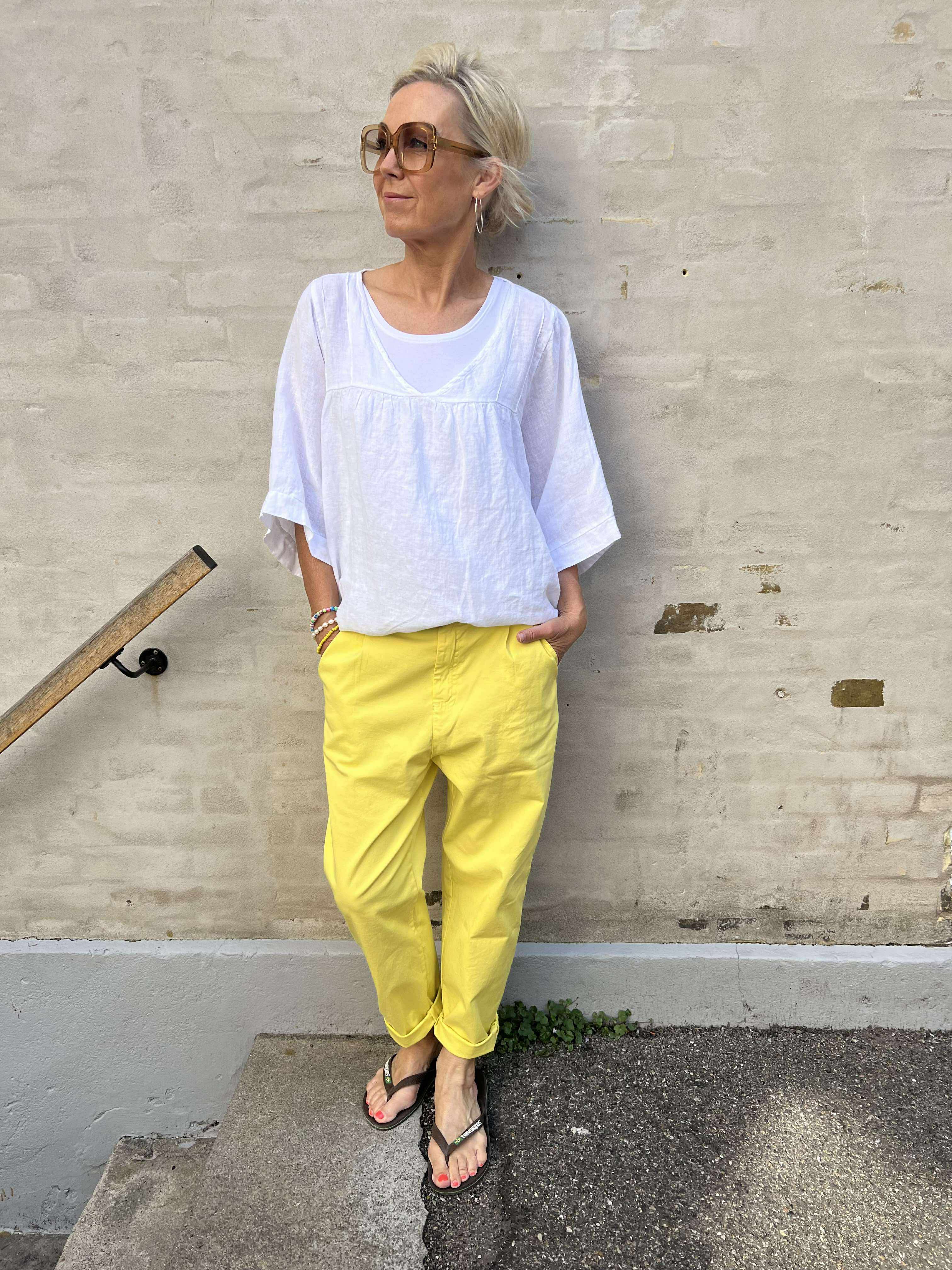 Violo T-shirt - Bianco
