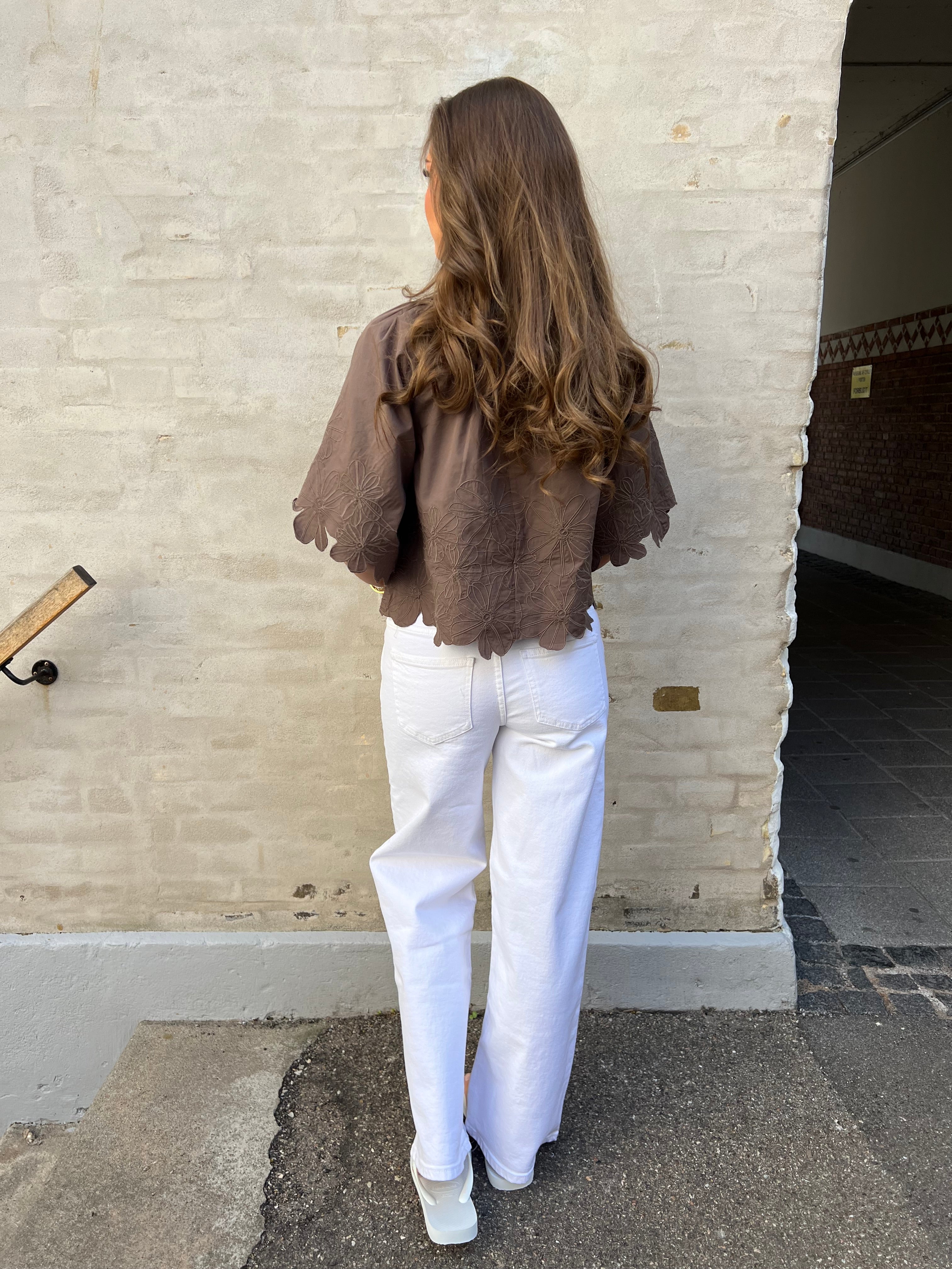 Kamma EMBROIDERED Top Morel