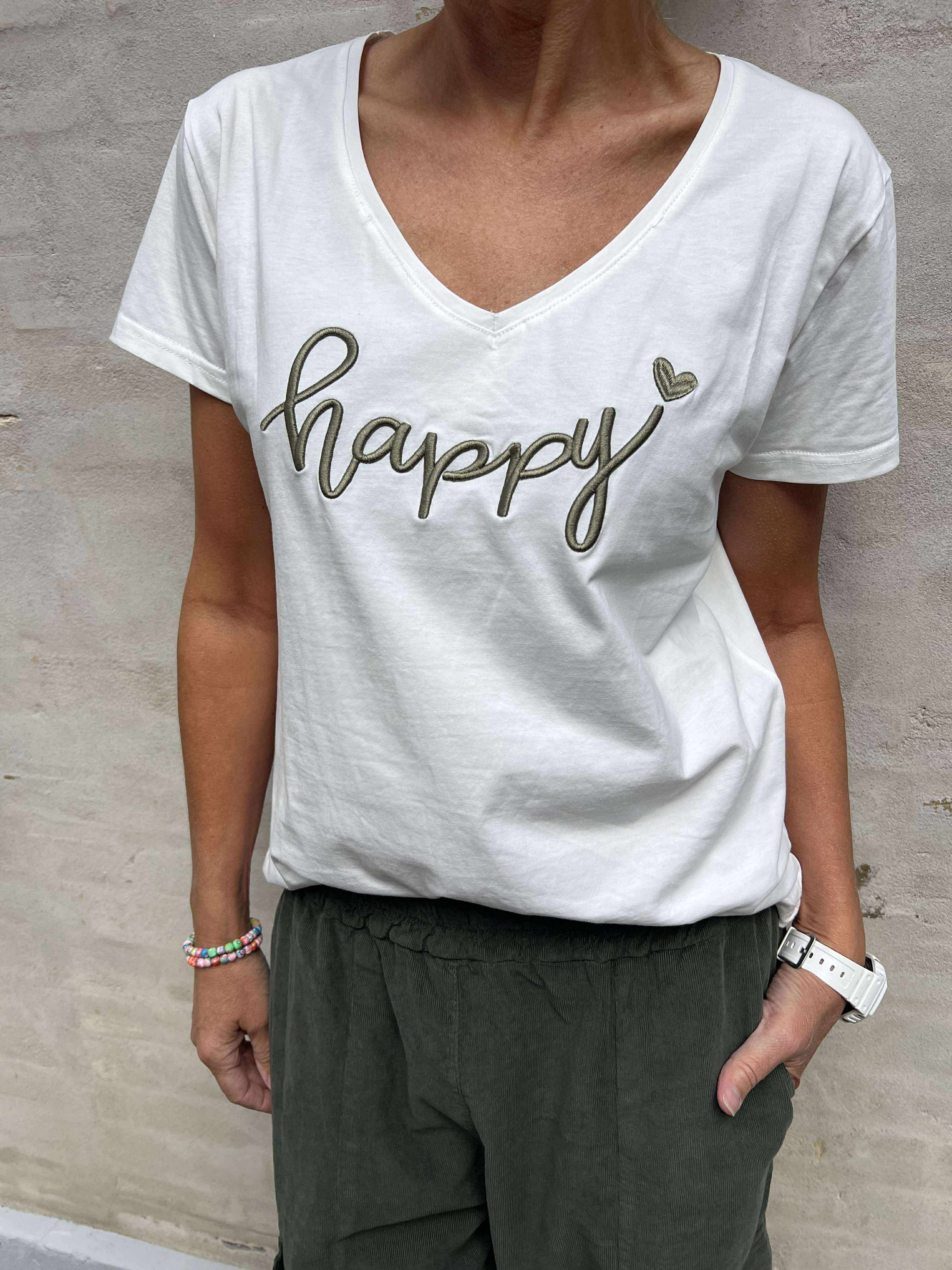 Happy T-shirt - Army