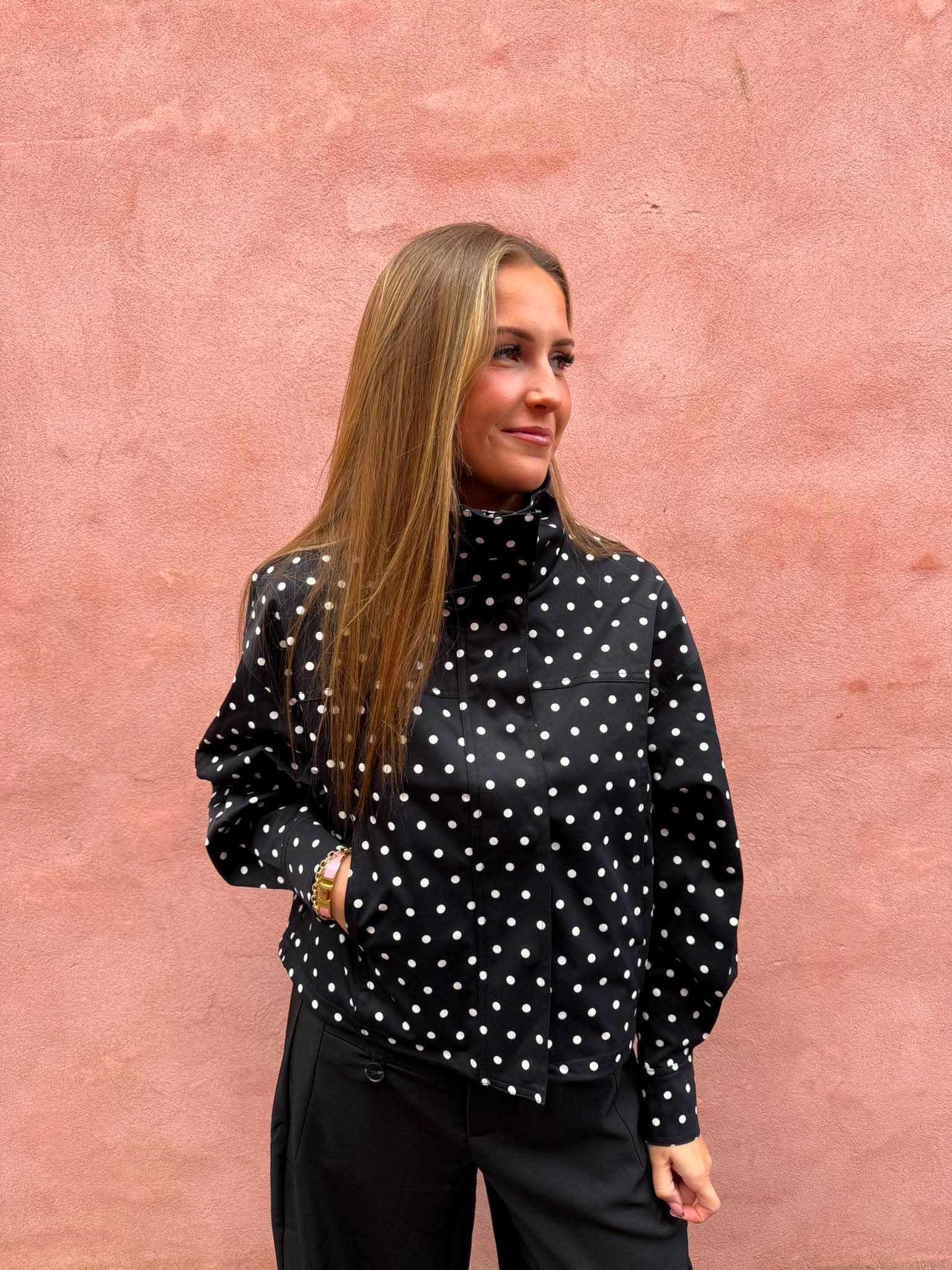 Callisa Dot Jacket - Black
