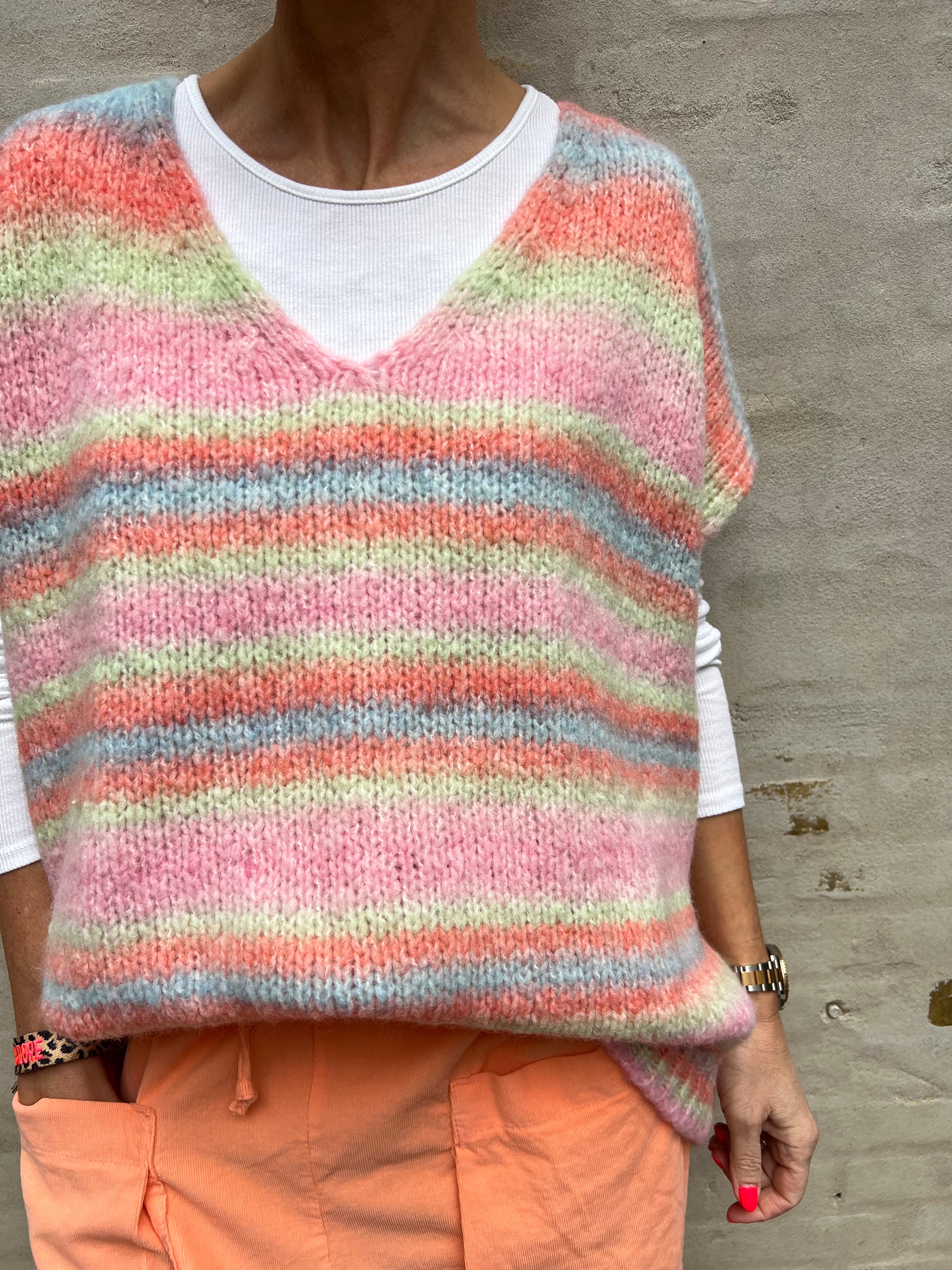 Rainbow vest pink mix