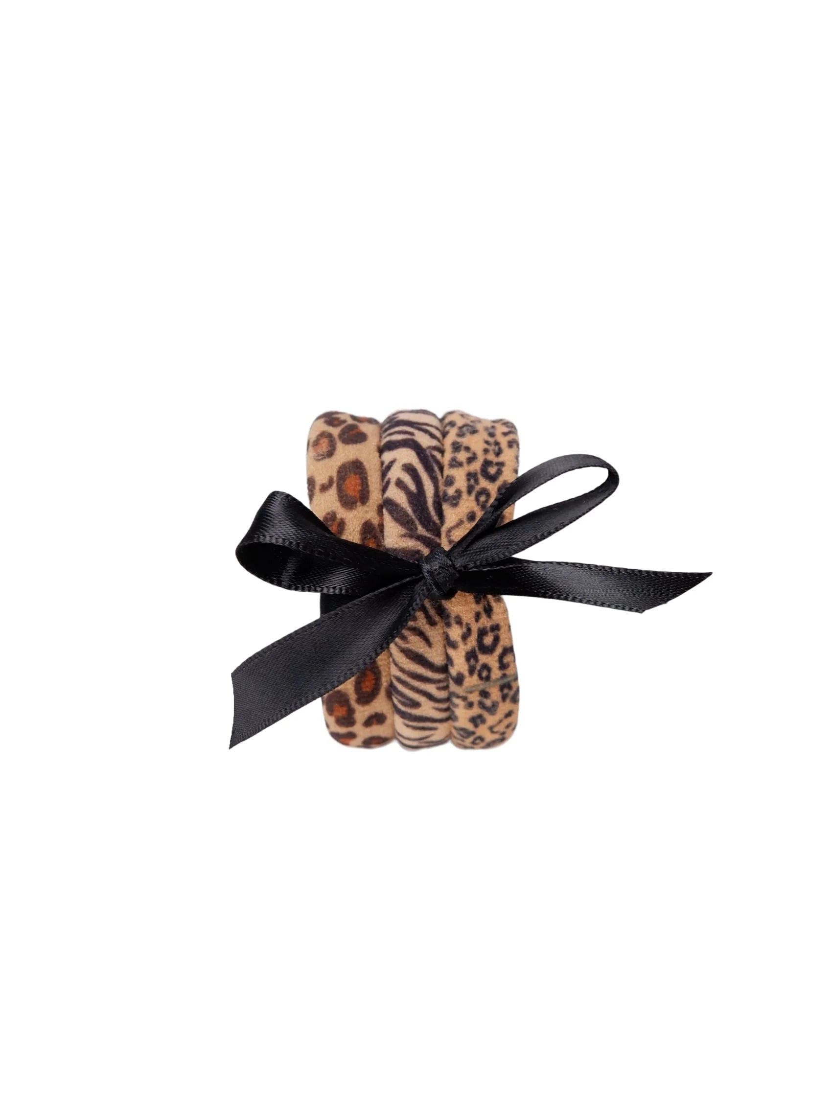 TANISHA elastics, 3 pcs. - Leo Zebra Mix