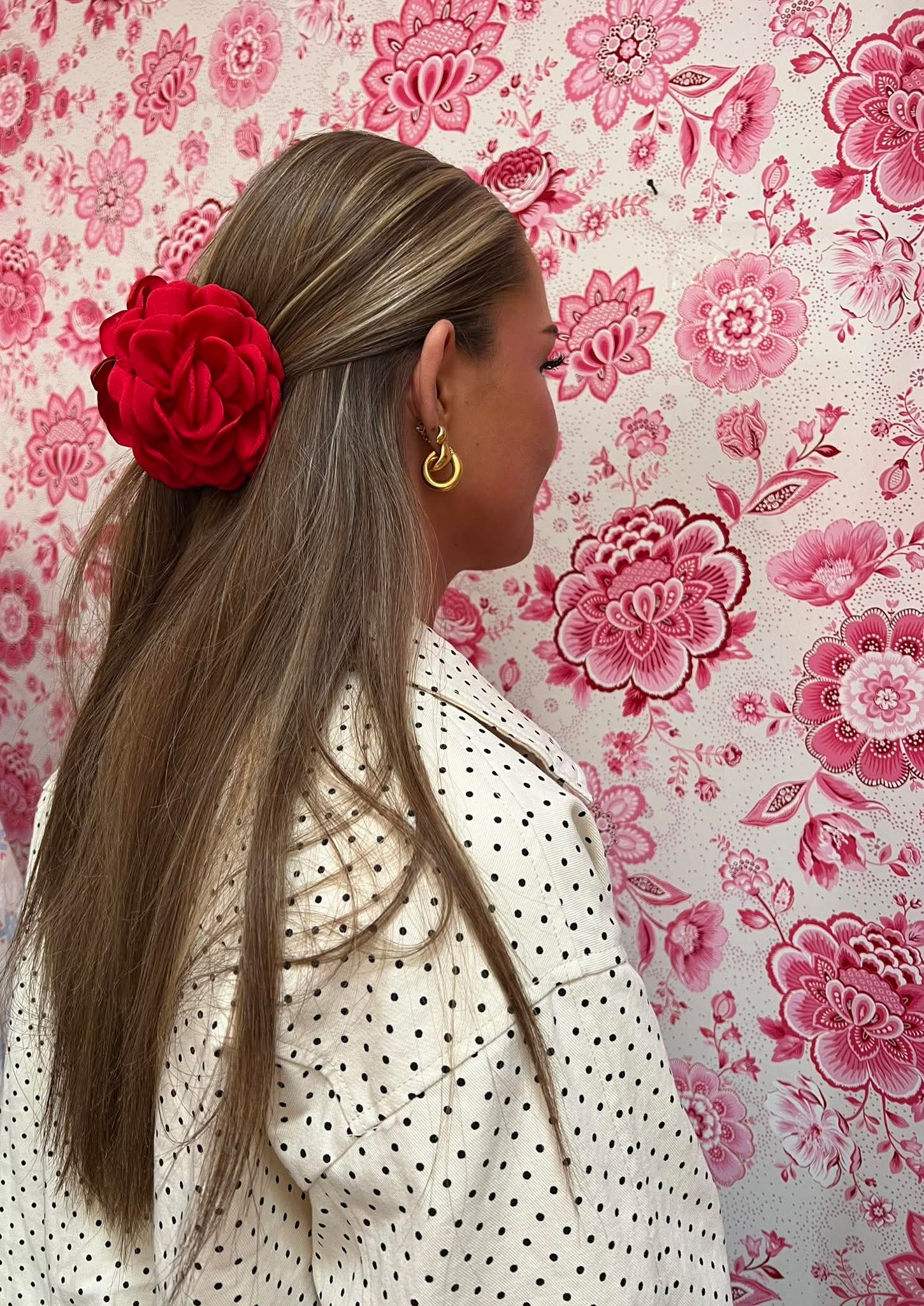 Hana Rose Hårklemme - red