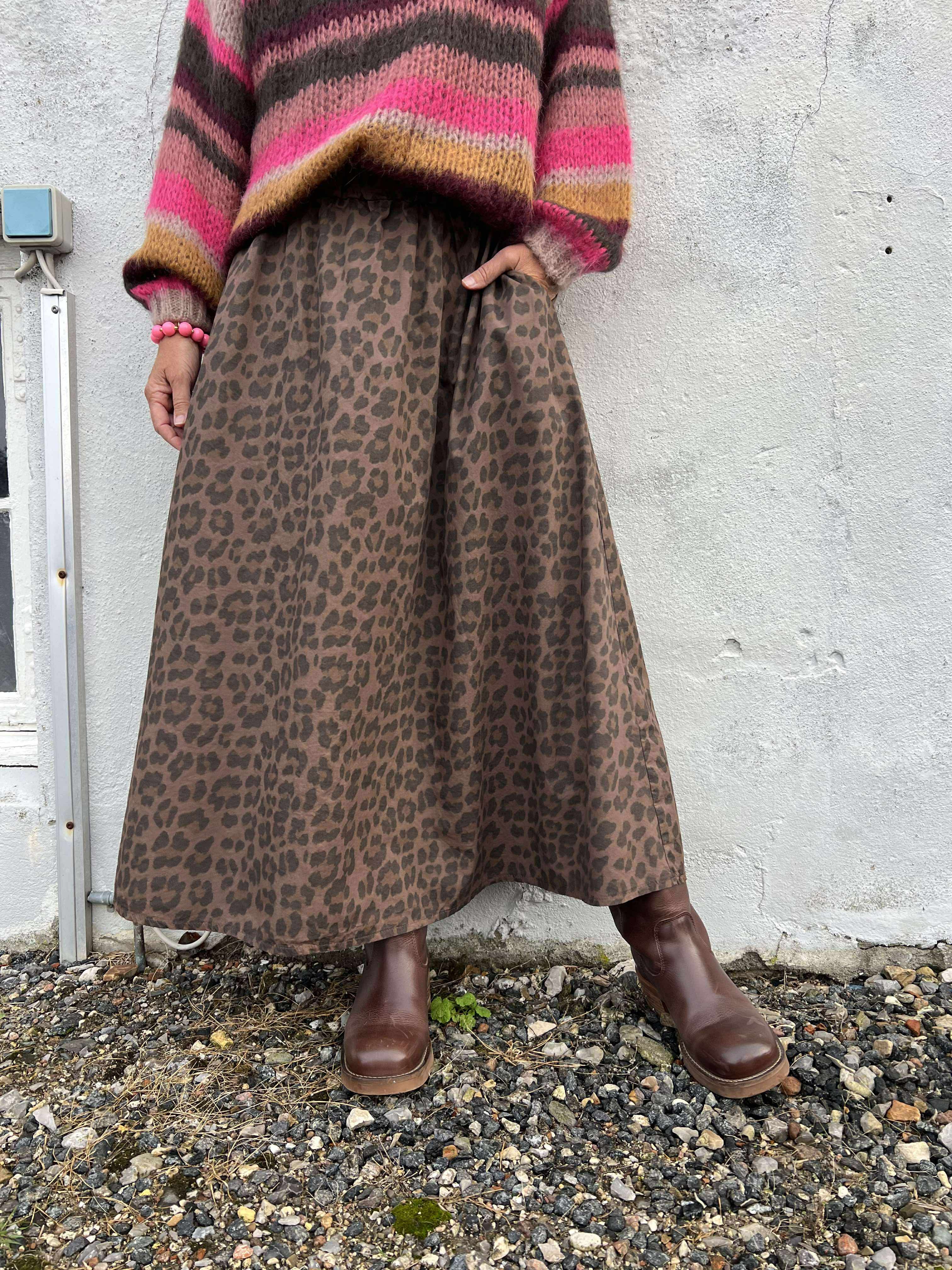 ABBIE Skirt - Mocca Leo