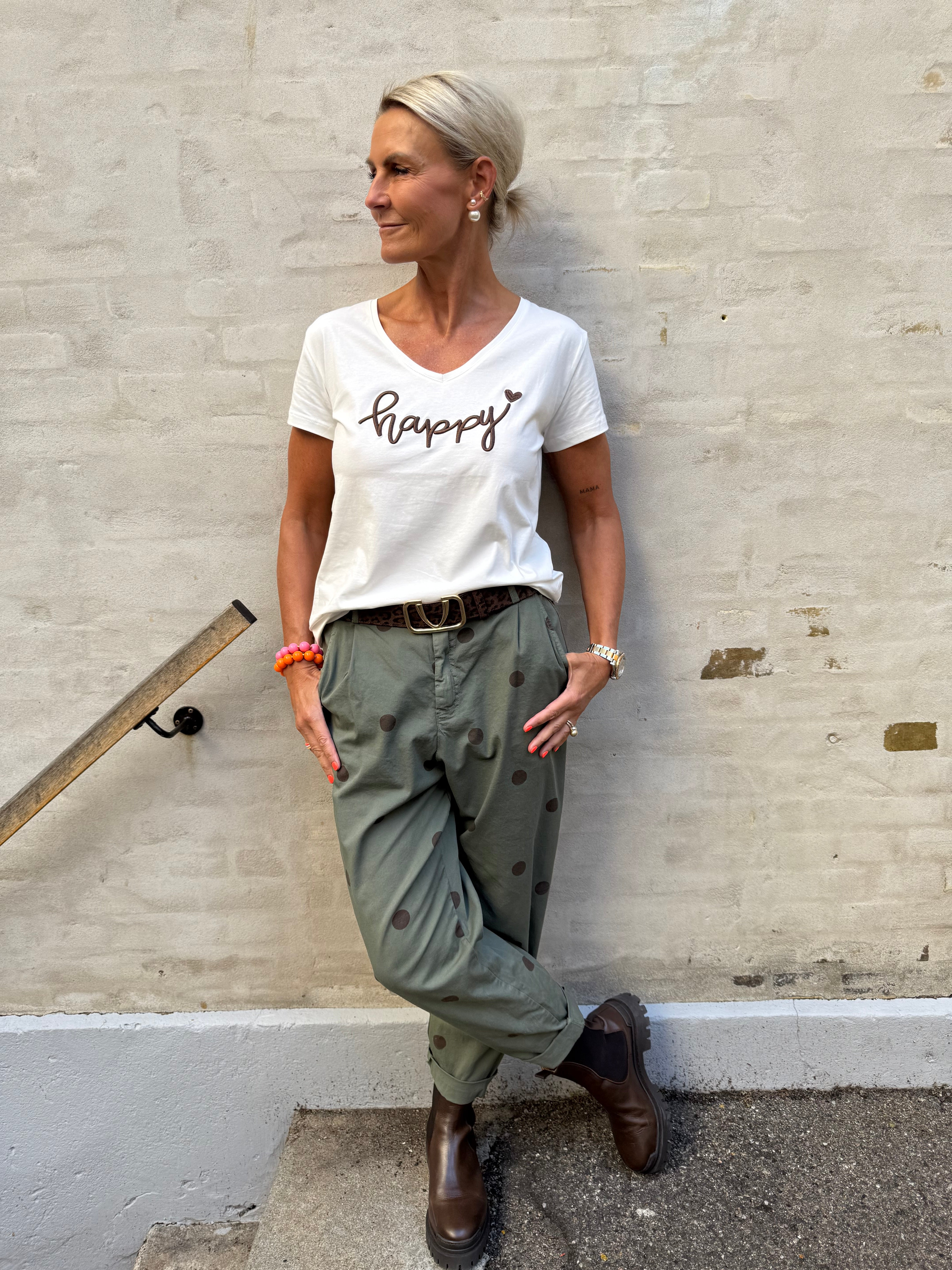 Happy T-shirt - Brown