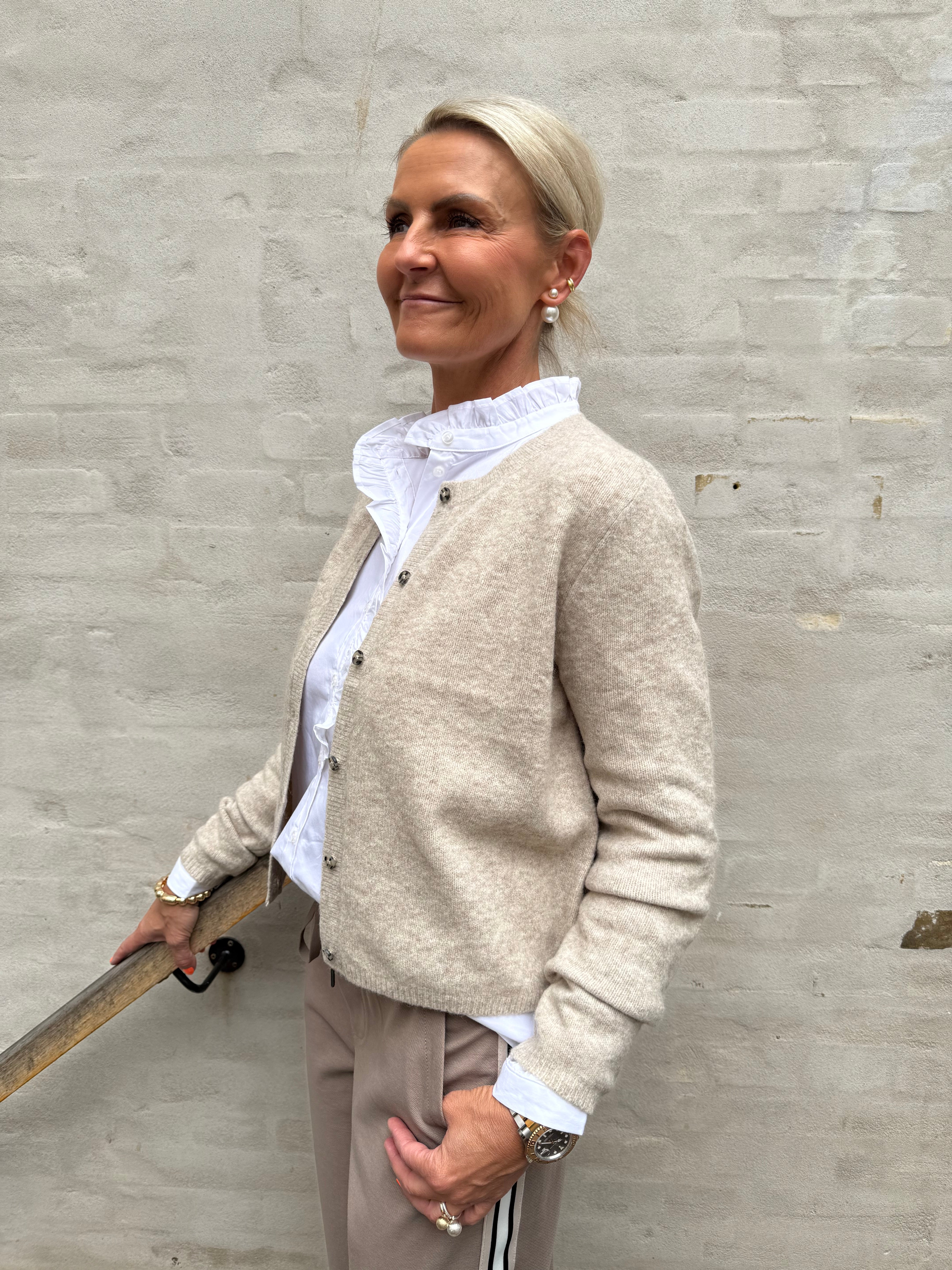 CHLOE LIFE CARDIGAN - Turtledove MELANGE