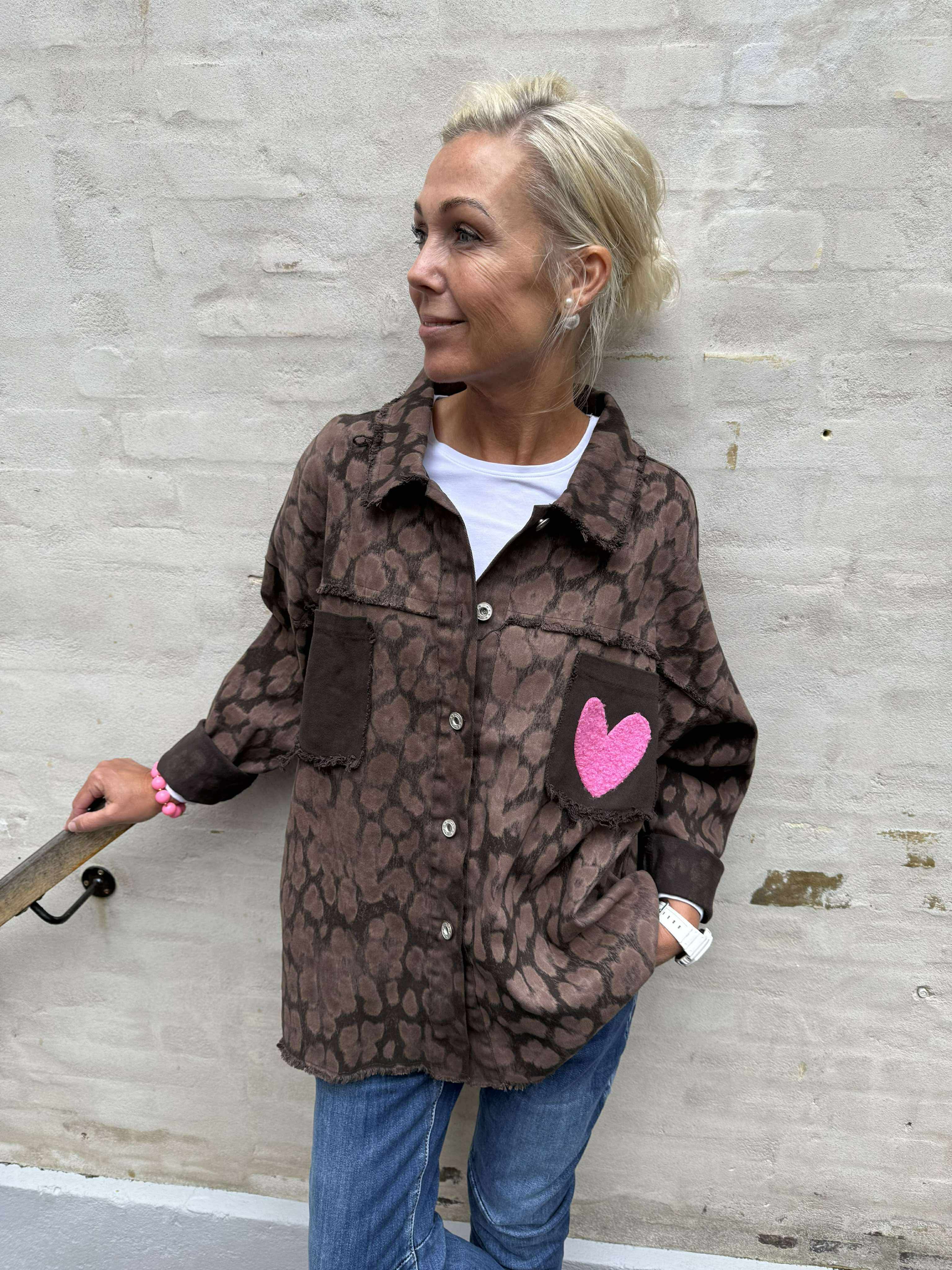 Rock & Love Shirt - Brown Leo