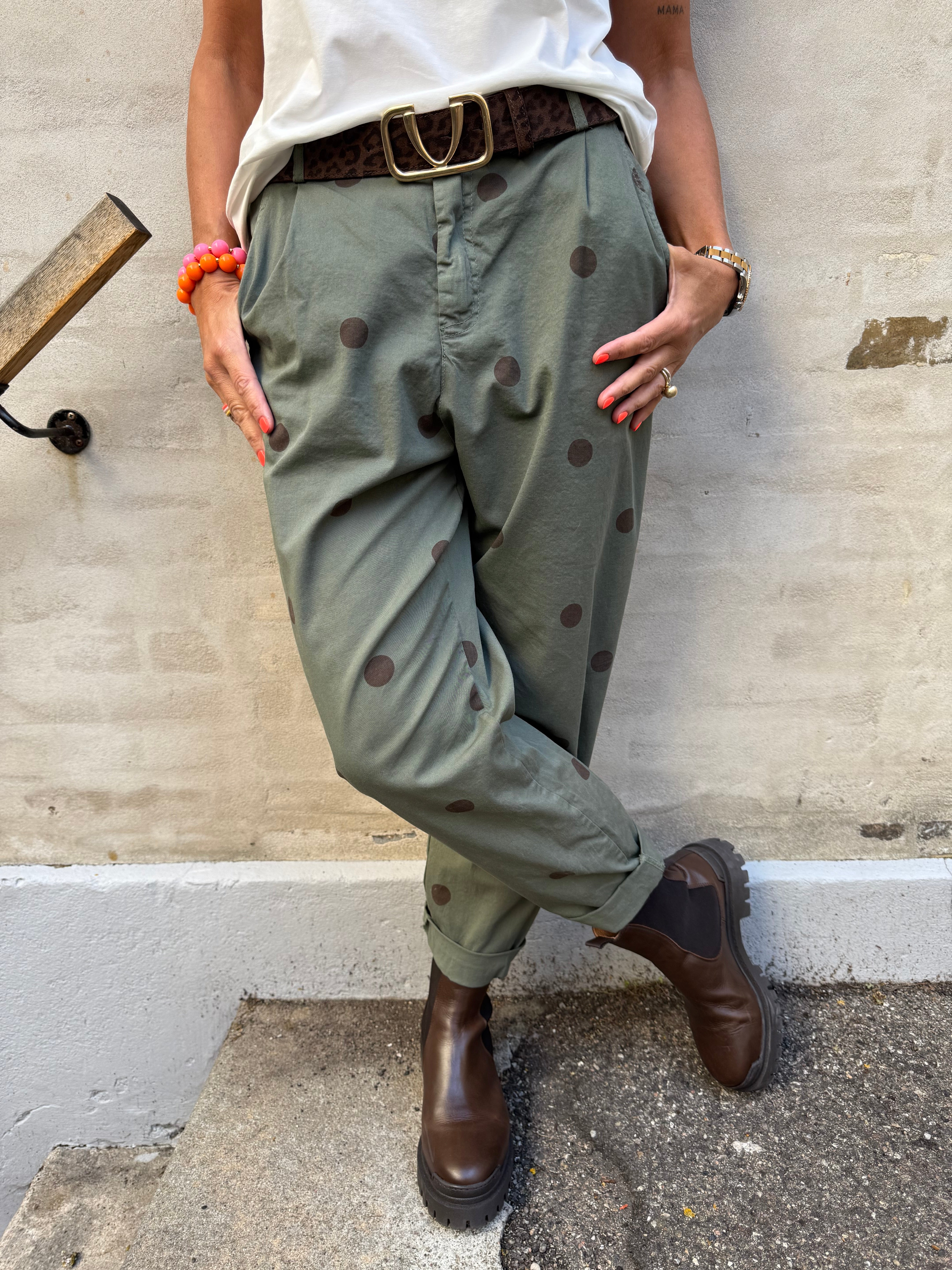 Dot Pants - Green Dot